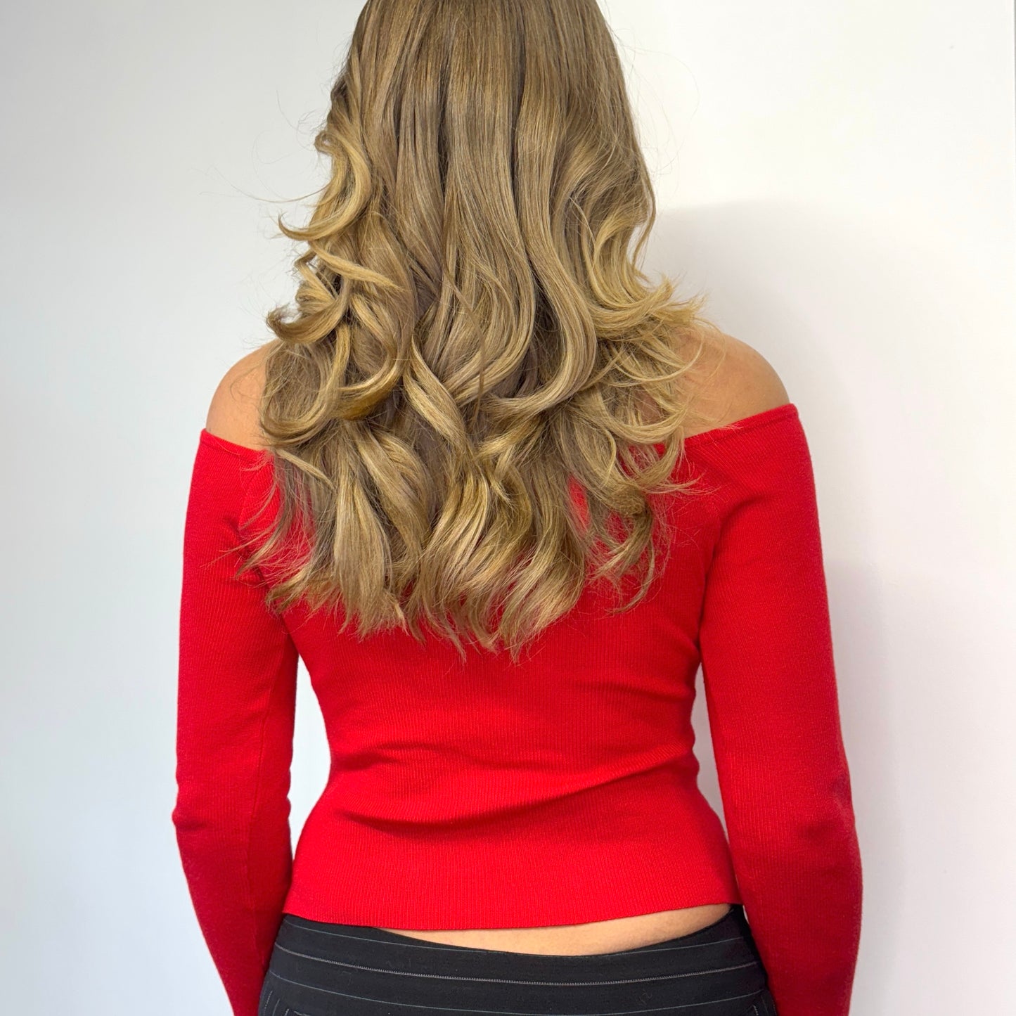 Red off-the-shoulder top - Size S