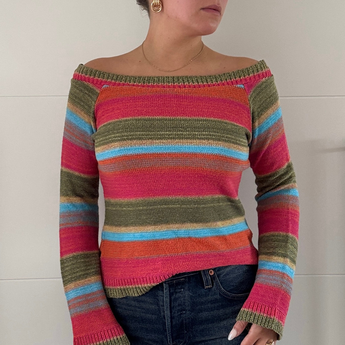 Striped knit top - Size S