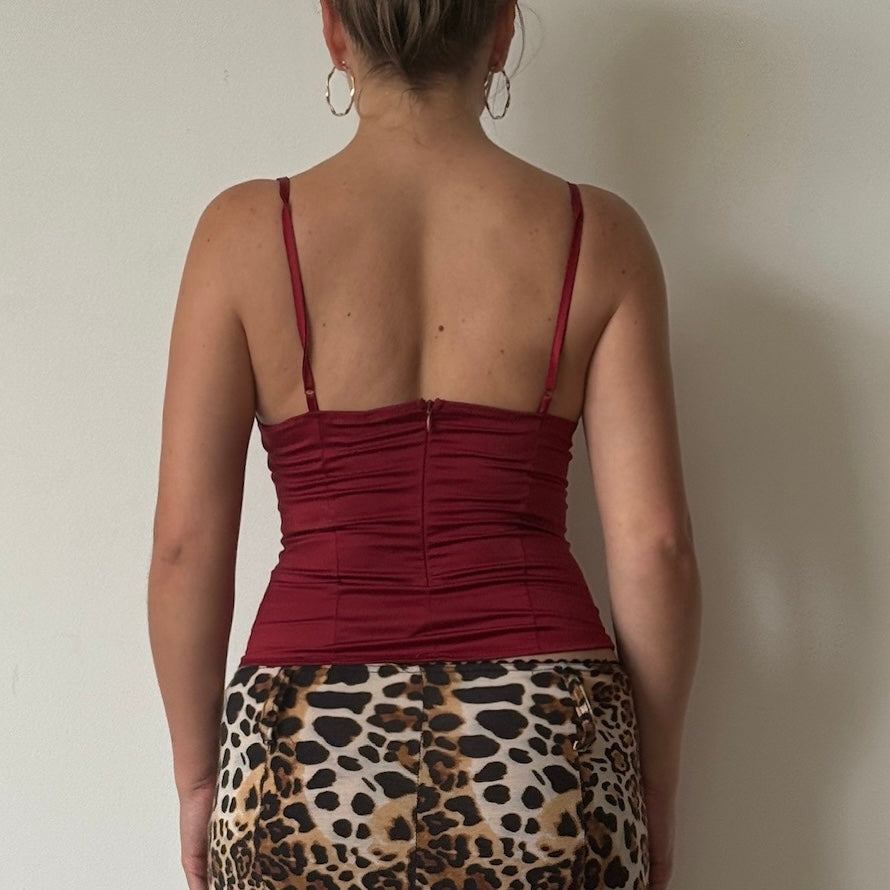 Red corset top - Size S