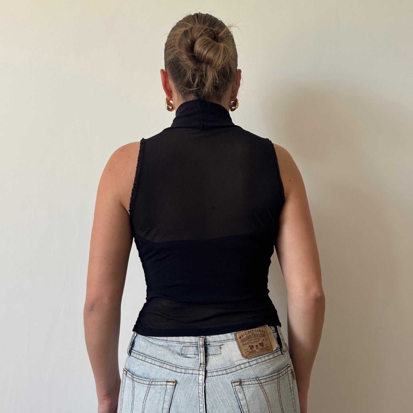 Black mesh top - Size S