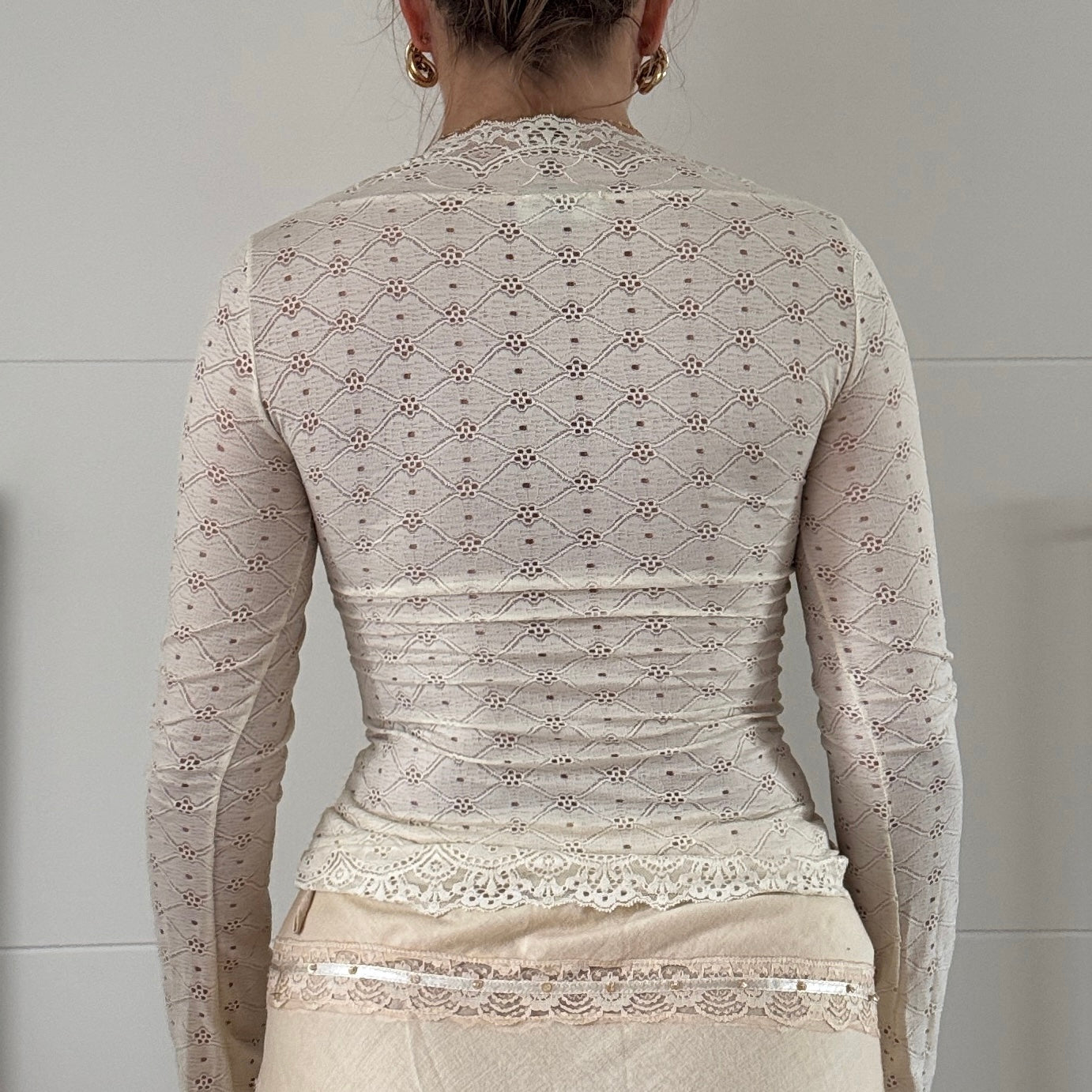 White lace blouse - Size XS/S