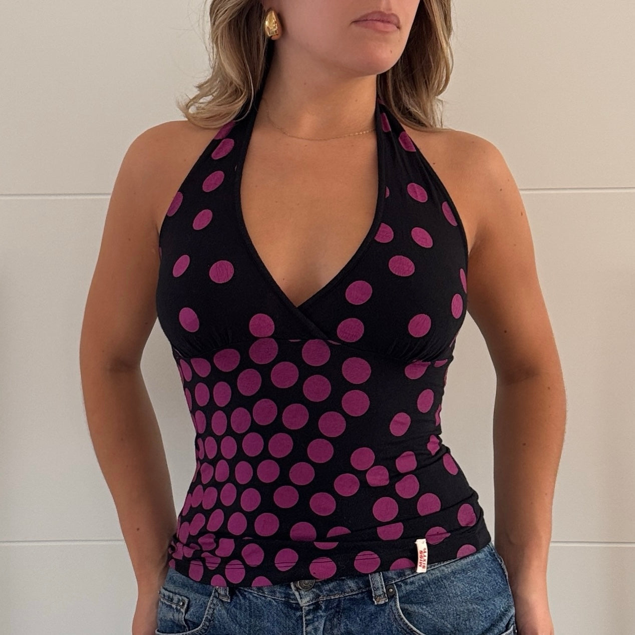 Miss Sixty polka dot top - Size S/M