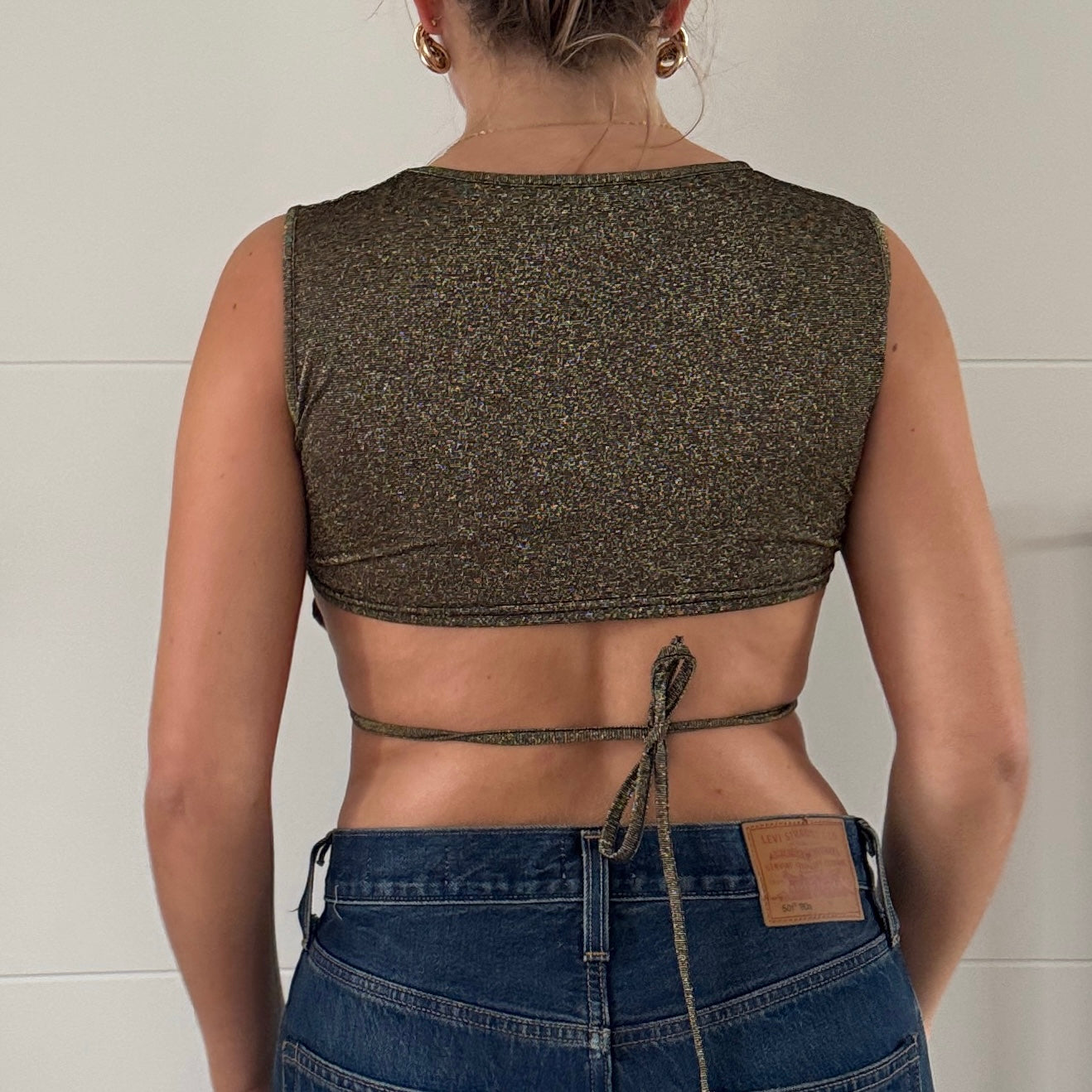 Green backless vest - Size XS/S