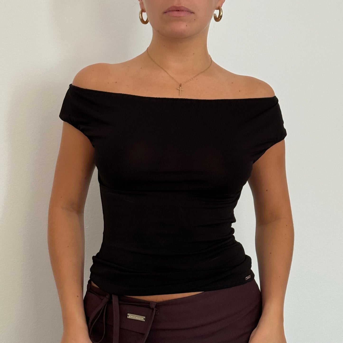Morgan de Toi black slinky top - Size S