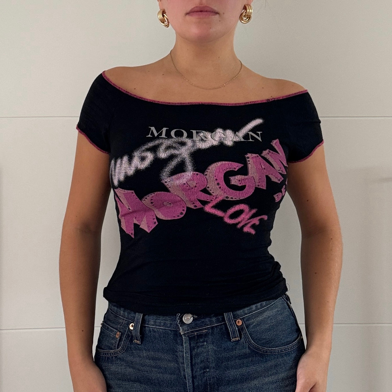 Morgan graffiti print top - Size S