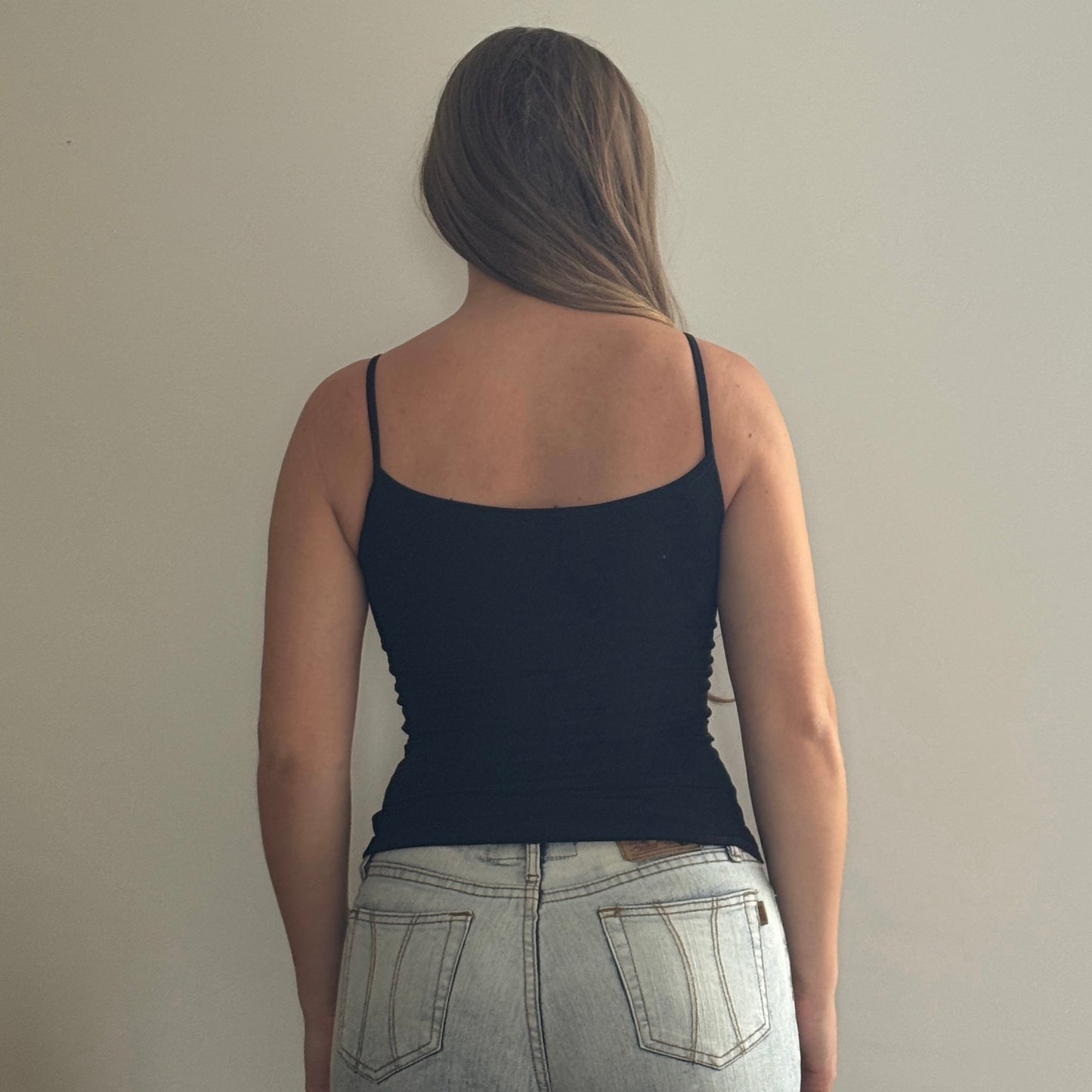 Black butterfly cami - Size S