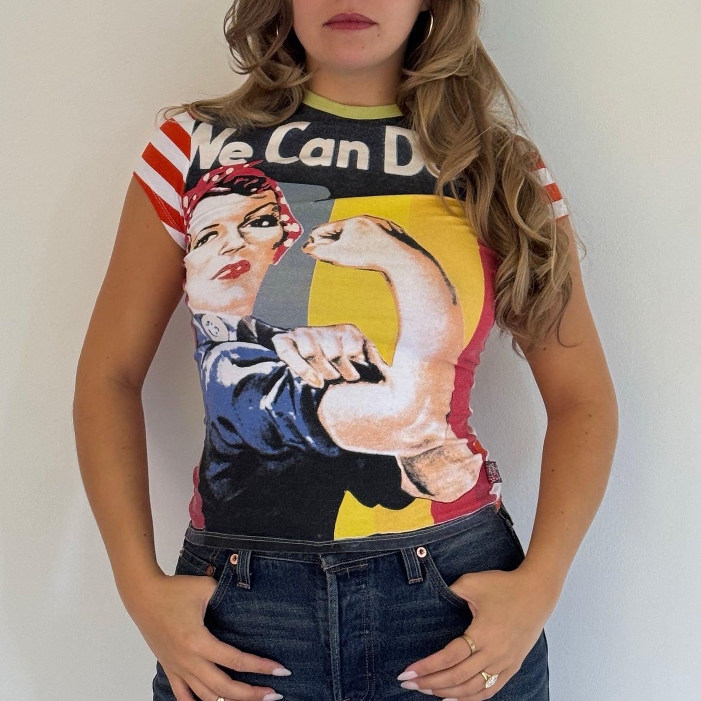 USA slogan top - Size S