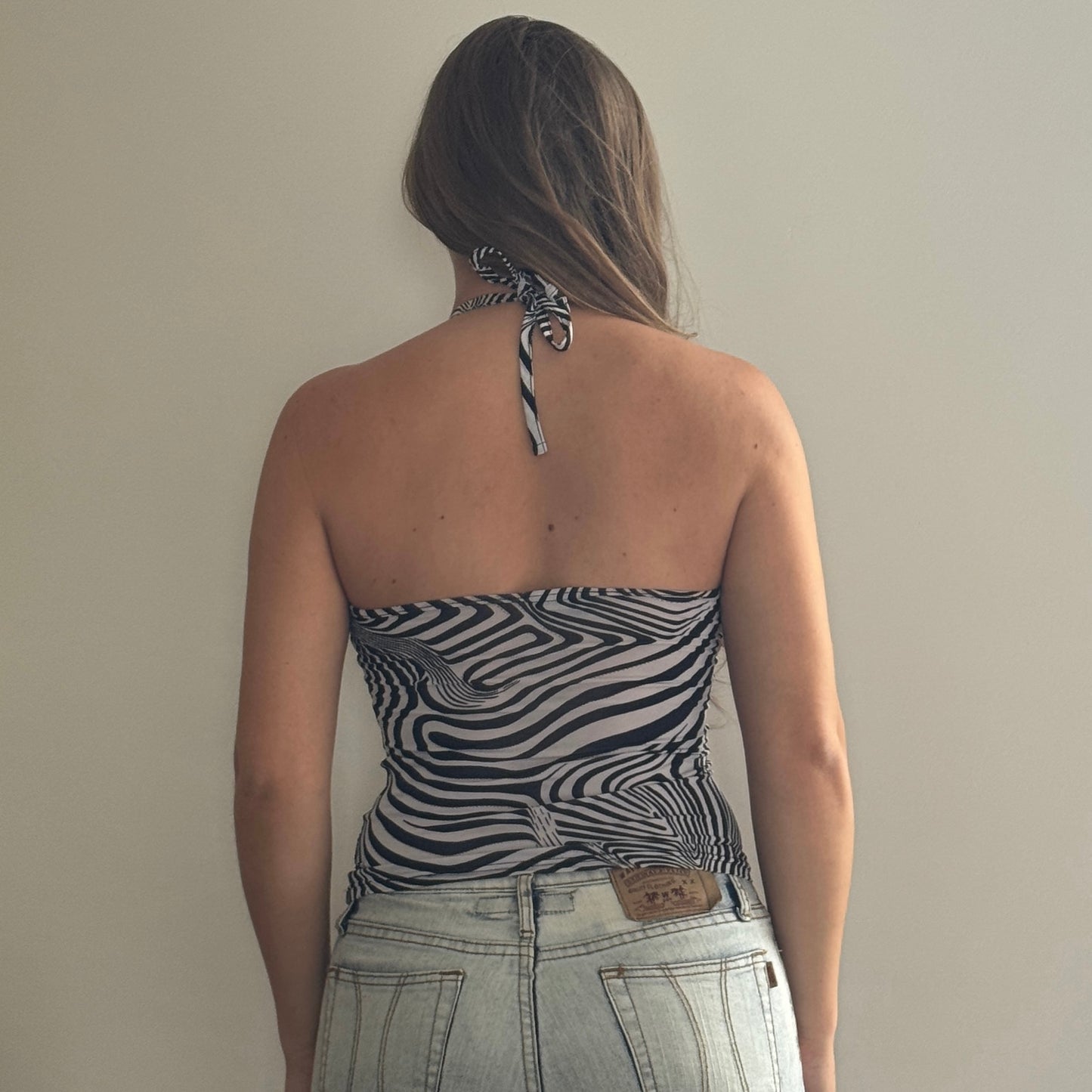 Funky halter neck top - Size S