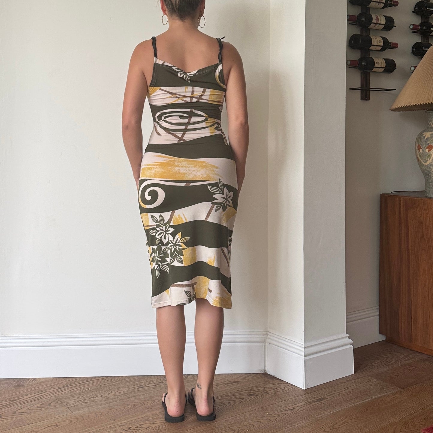 Striped midi dress - Size S/M