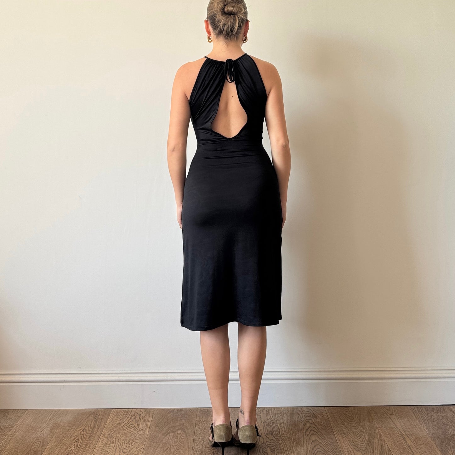 Morgan de Toi black midi dress - Size S