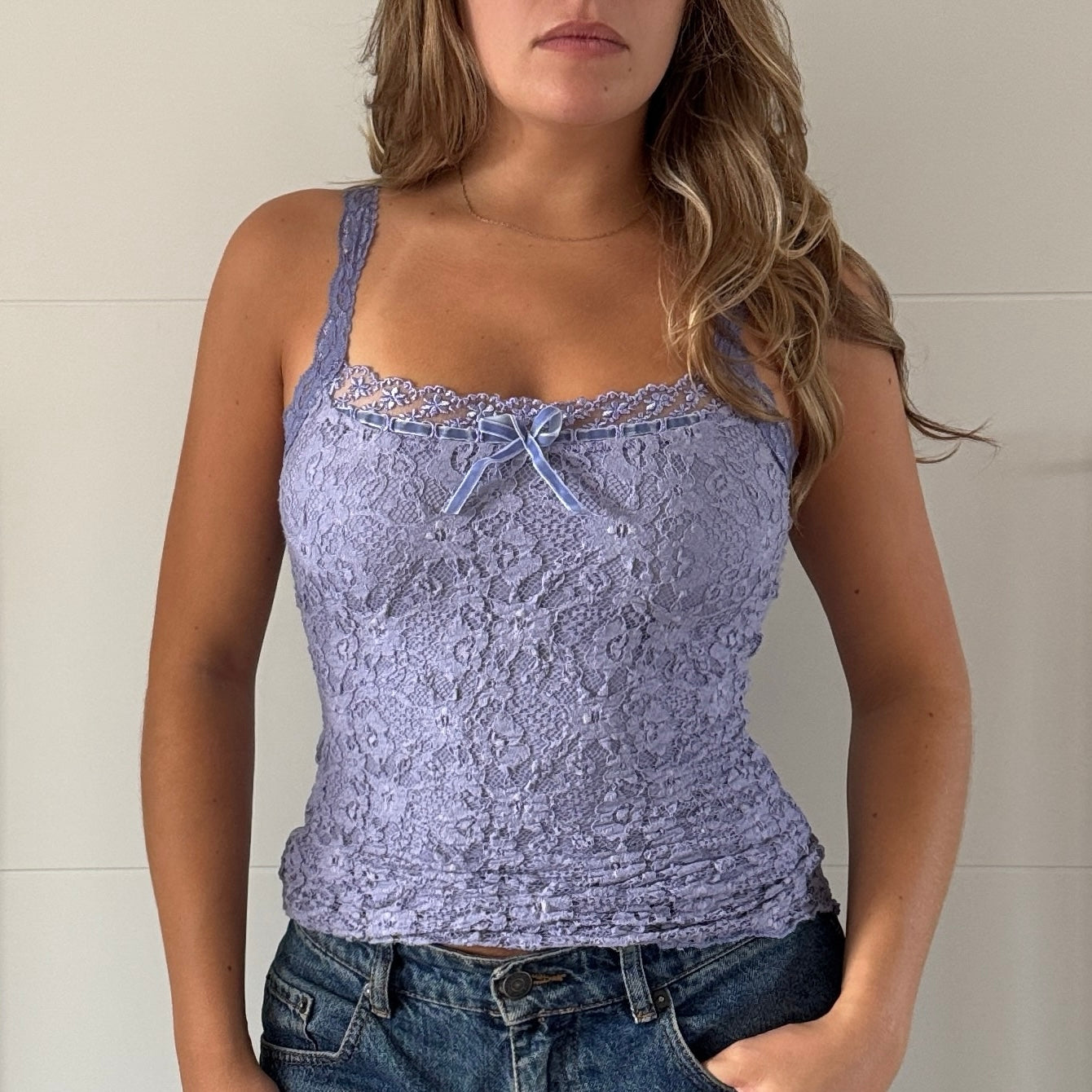Purple lace cami - Size S