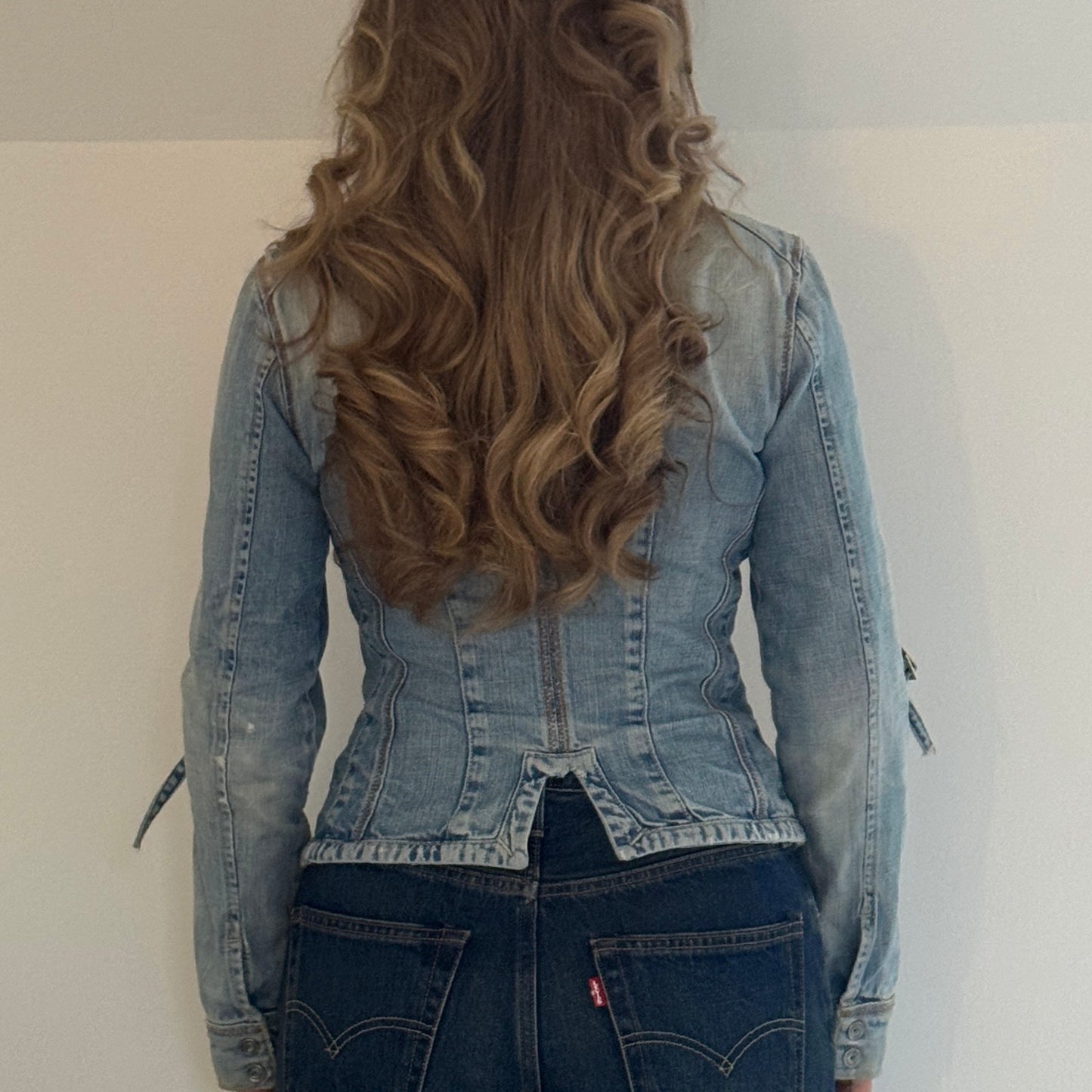 Denim moto jacket - Size XS/S