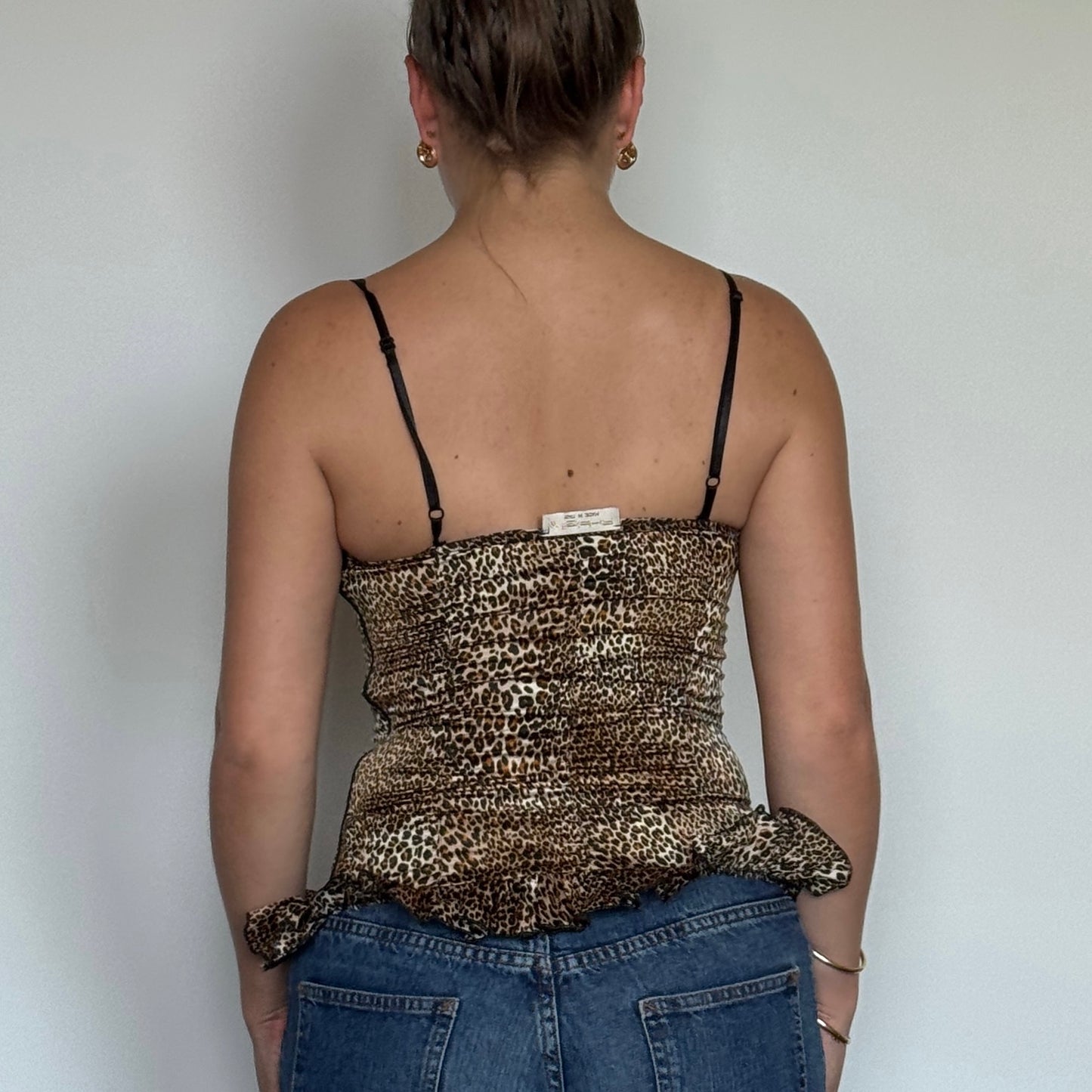 Silky leopard cami - Size S