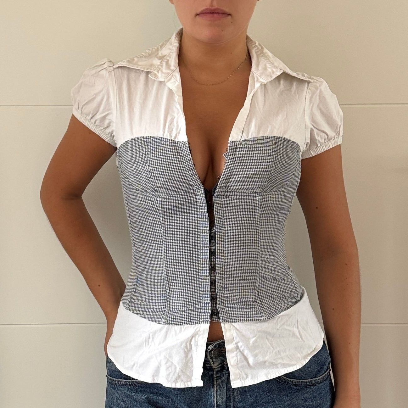 Hook and eye blouse - Size XS