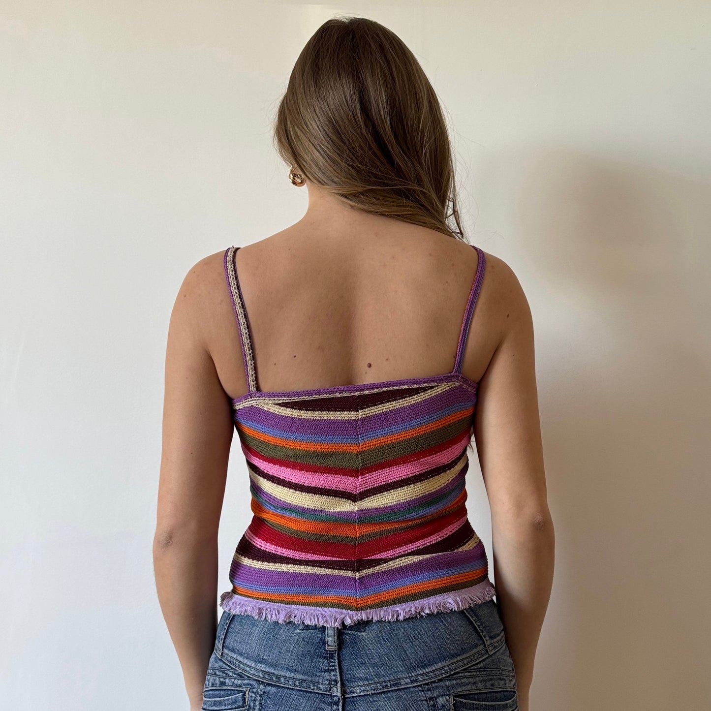 Striped knit vest - Size S