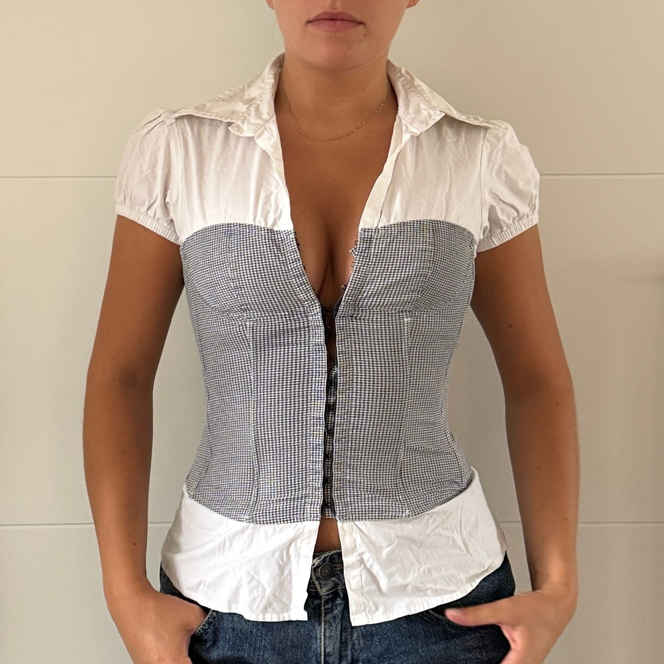 Hook and eye blouse - Size XS