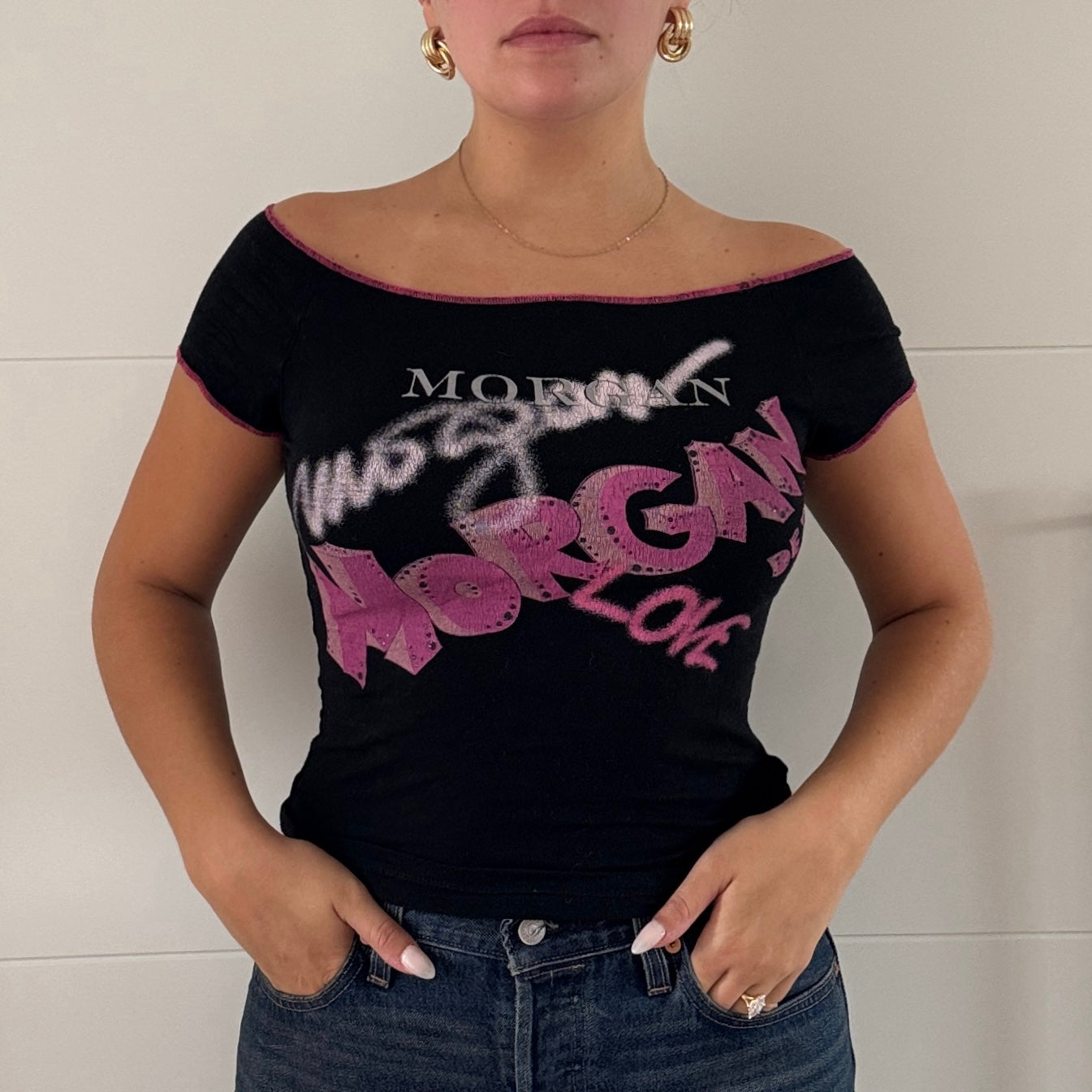 Morgan graffiti print top - Size S