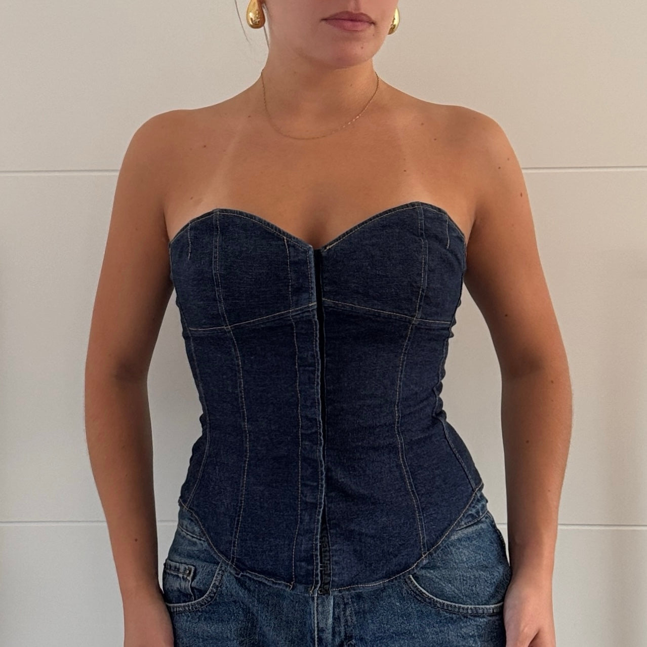 Denim corset - Size S