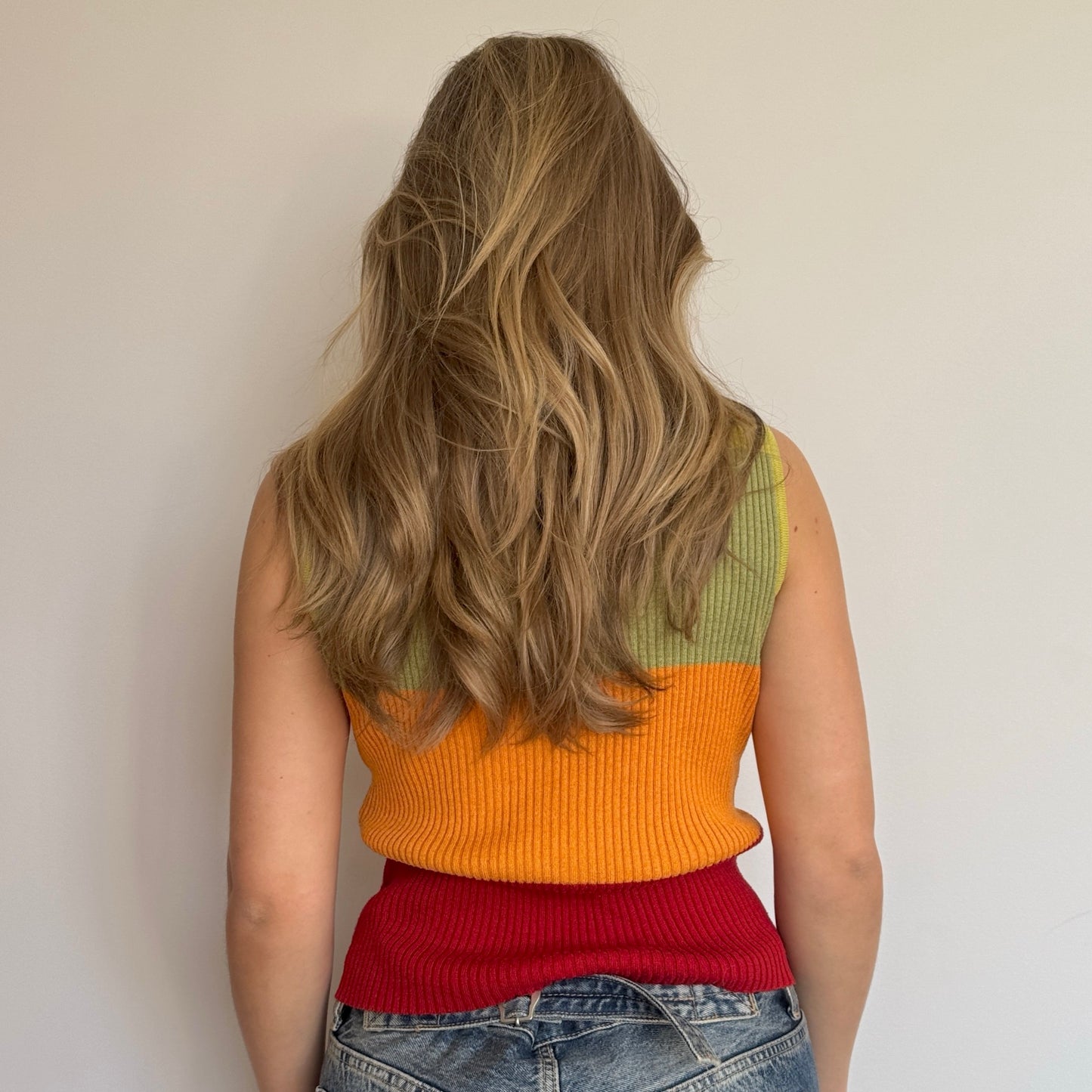 Colourful knit top - Size S