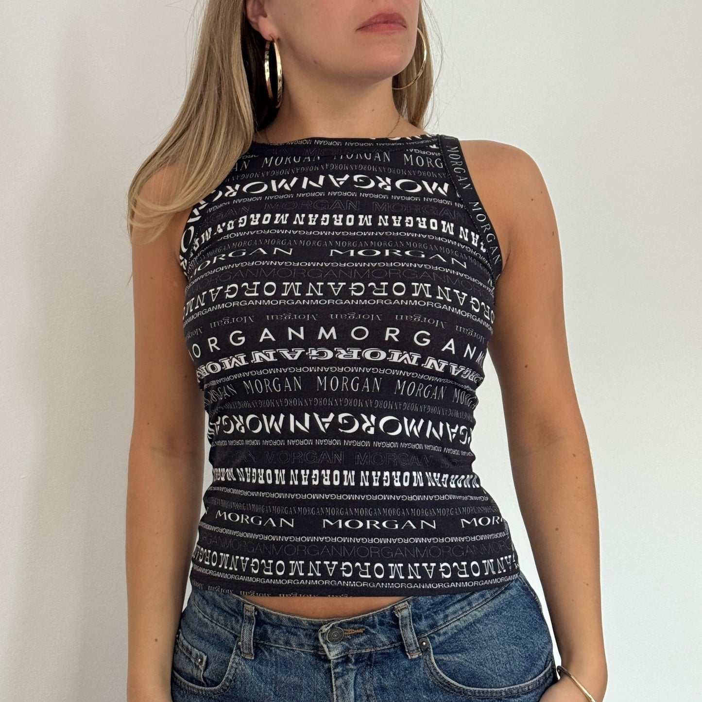 Morgan de Toi monogram mesh vest - Size S