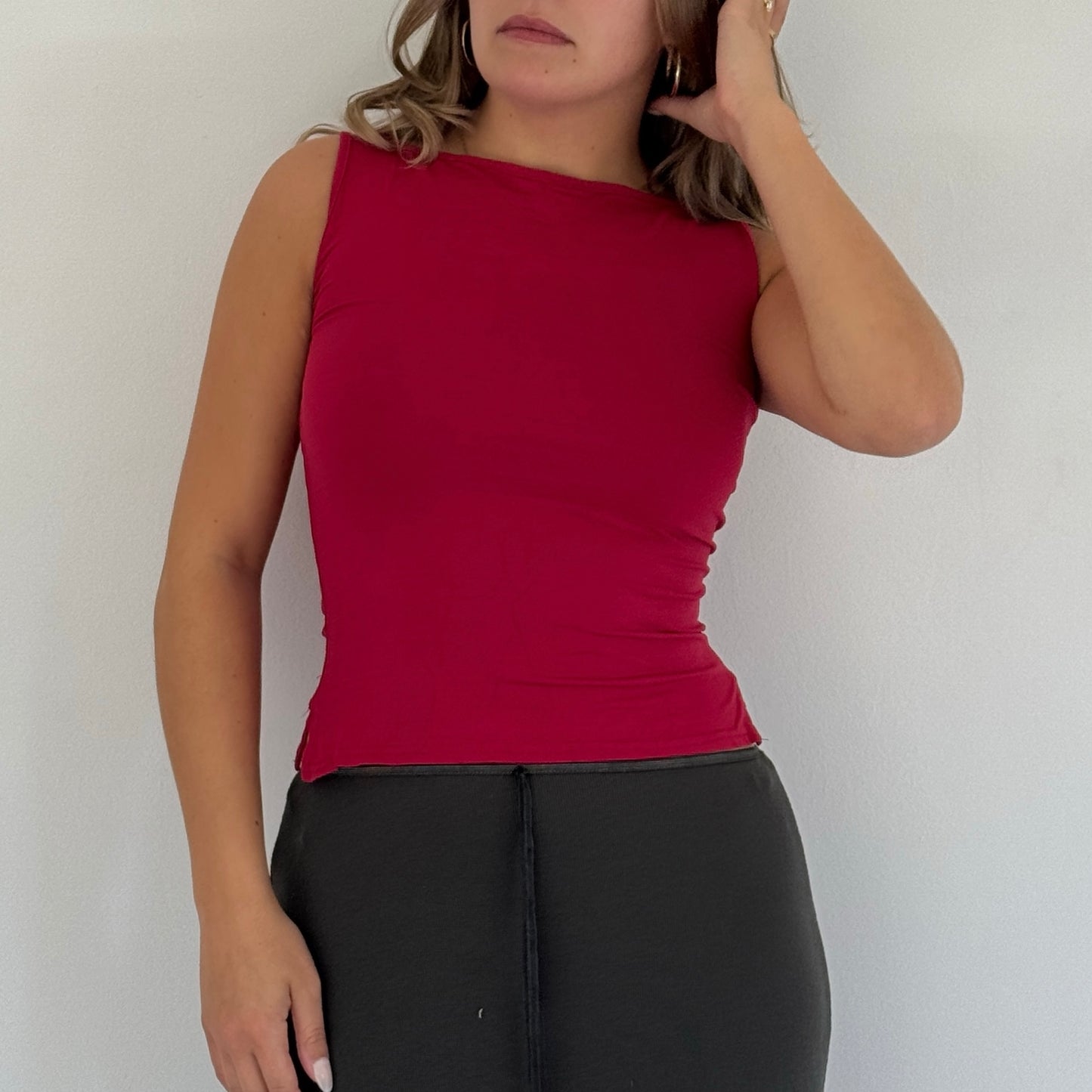 Morgan de Toi hot pink vest - Size S