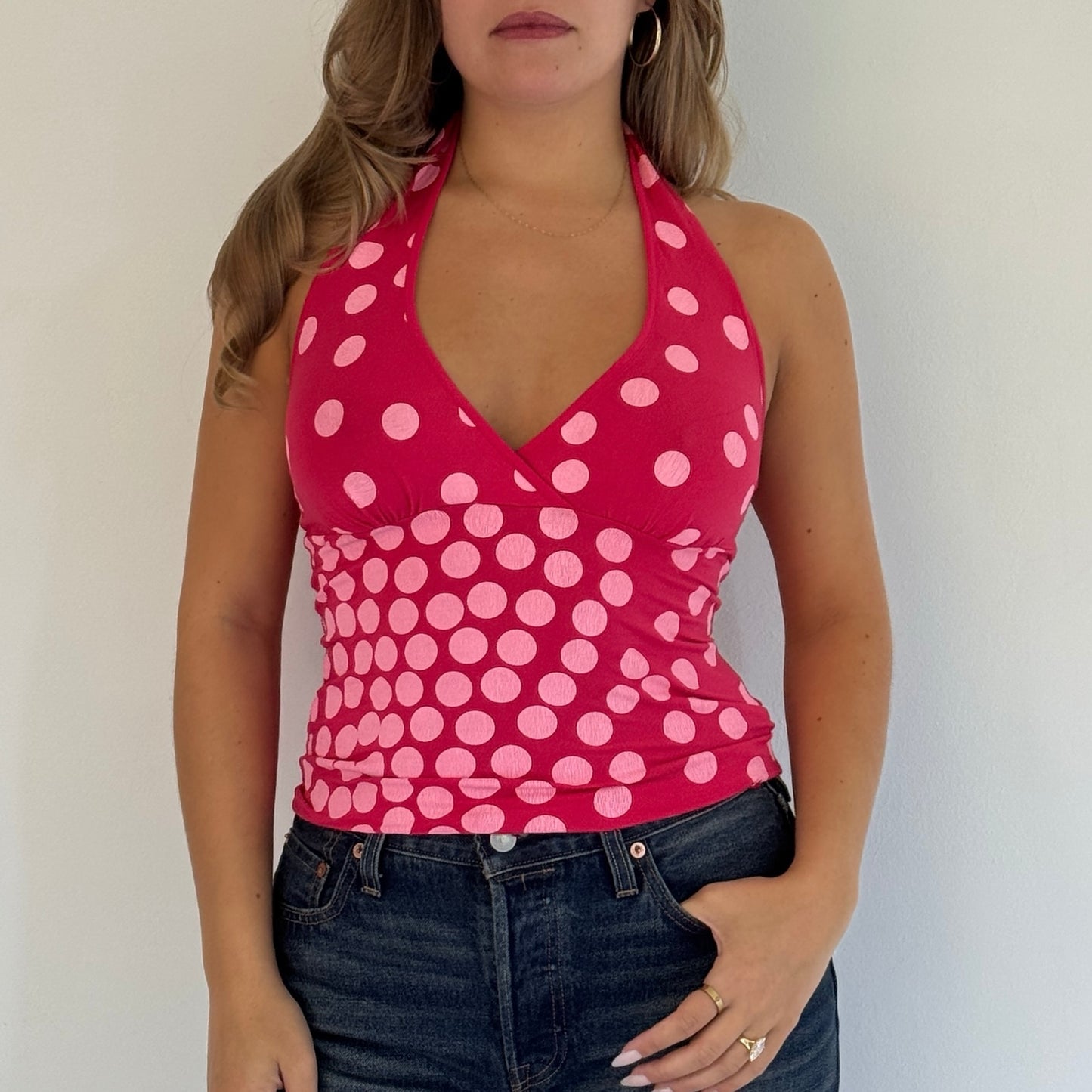 Miss Sixty polka dot top - Size S