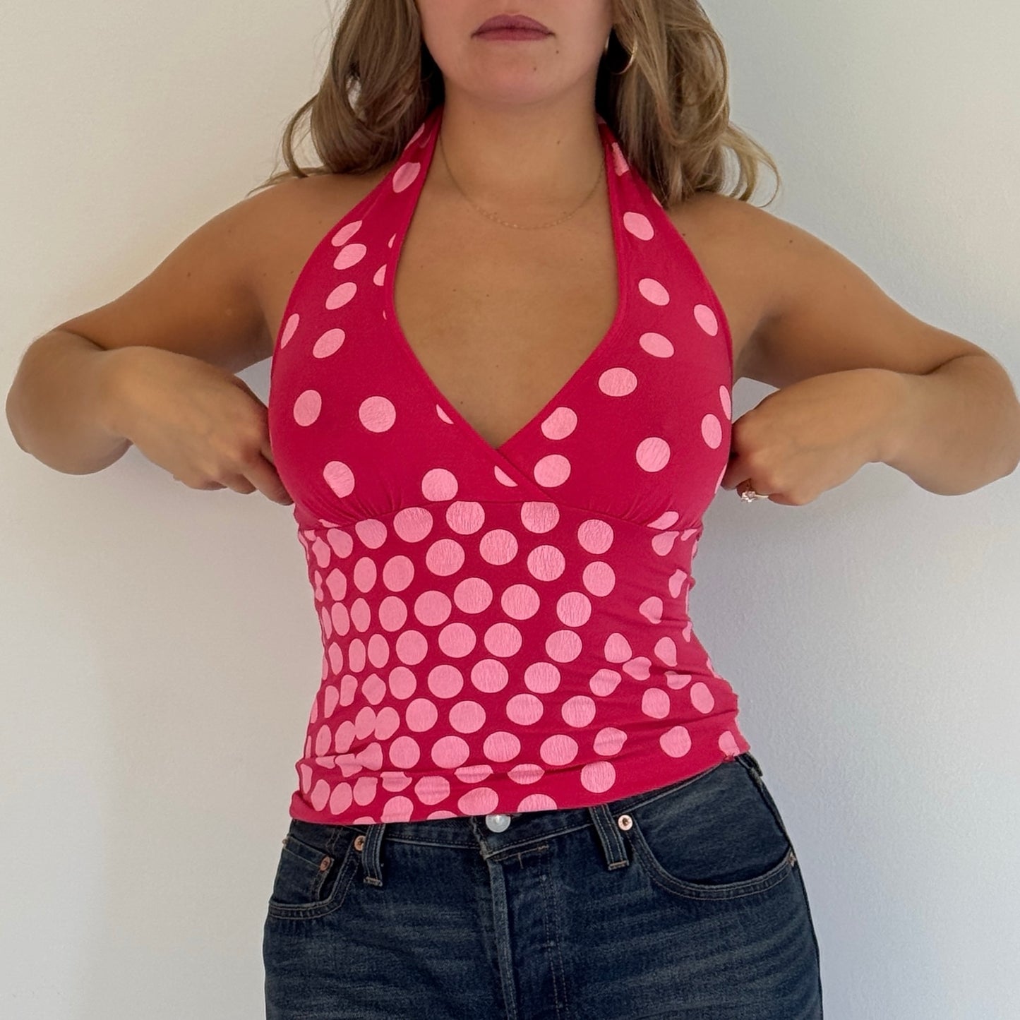 Miss Sixty polka dot top - Size S
