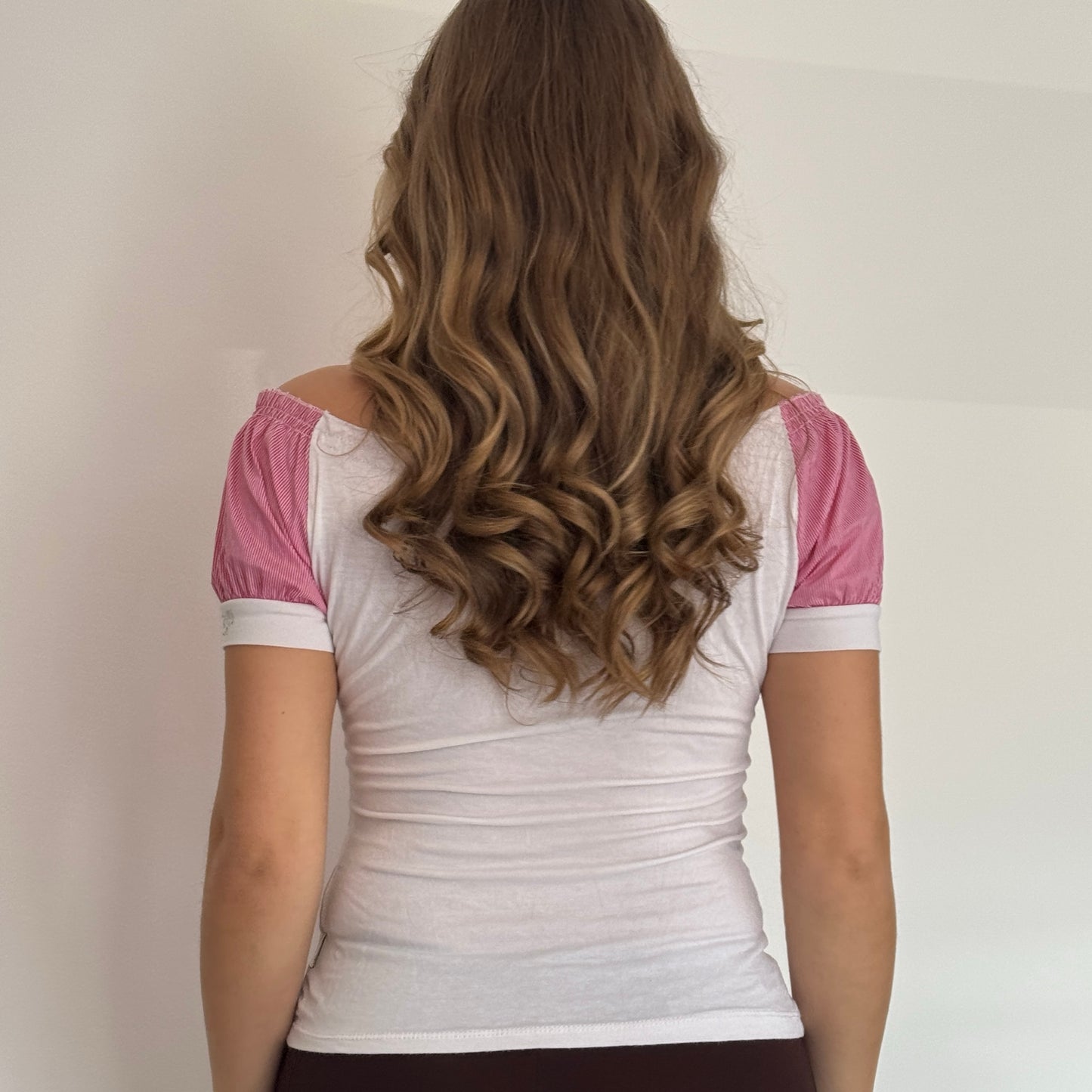 Pink milkmaid top - Size M