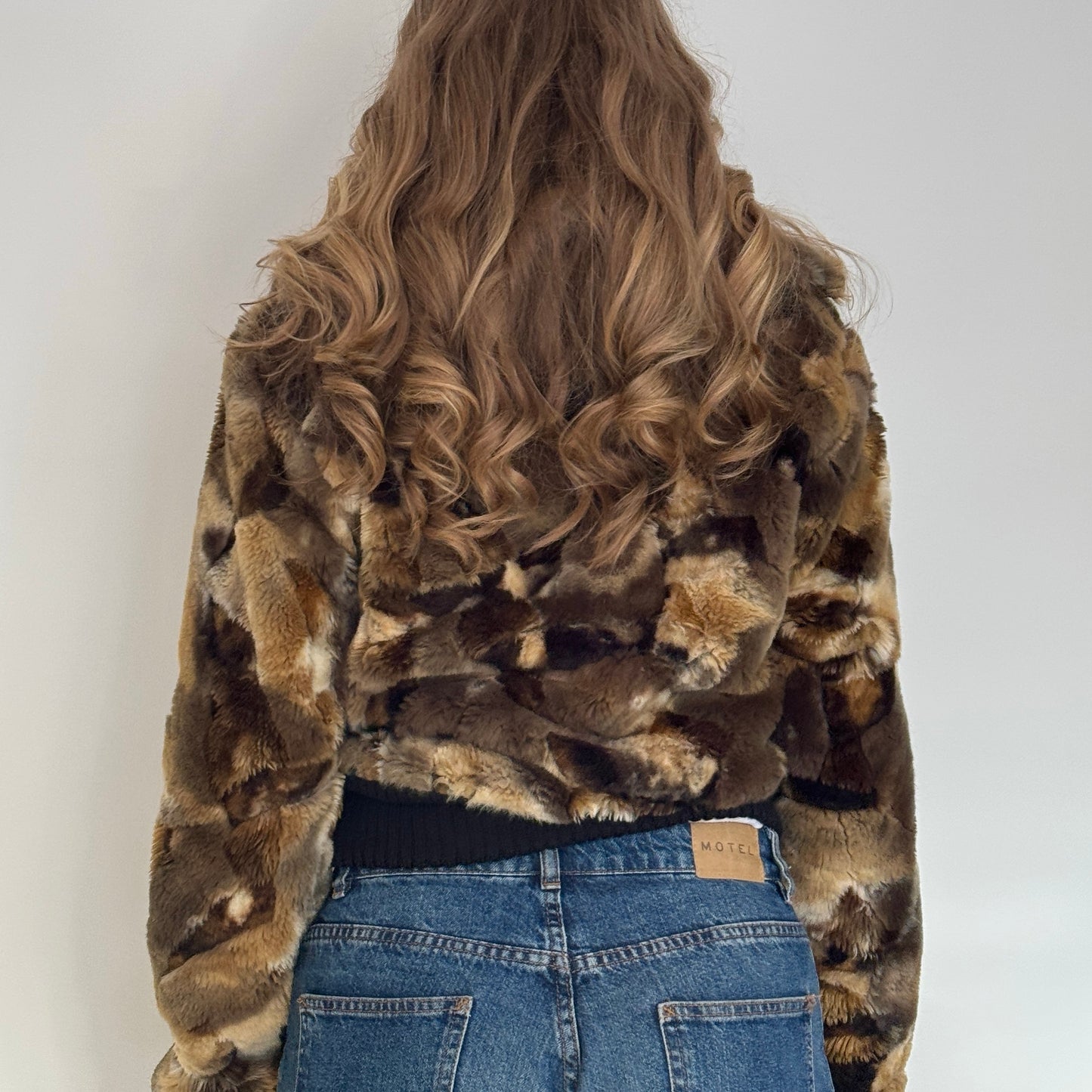 Faux fur bomber - Size S