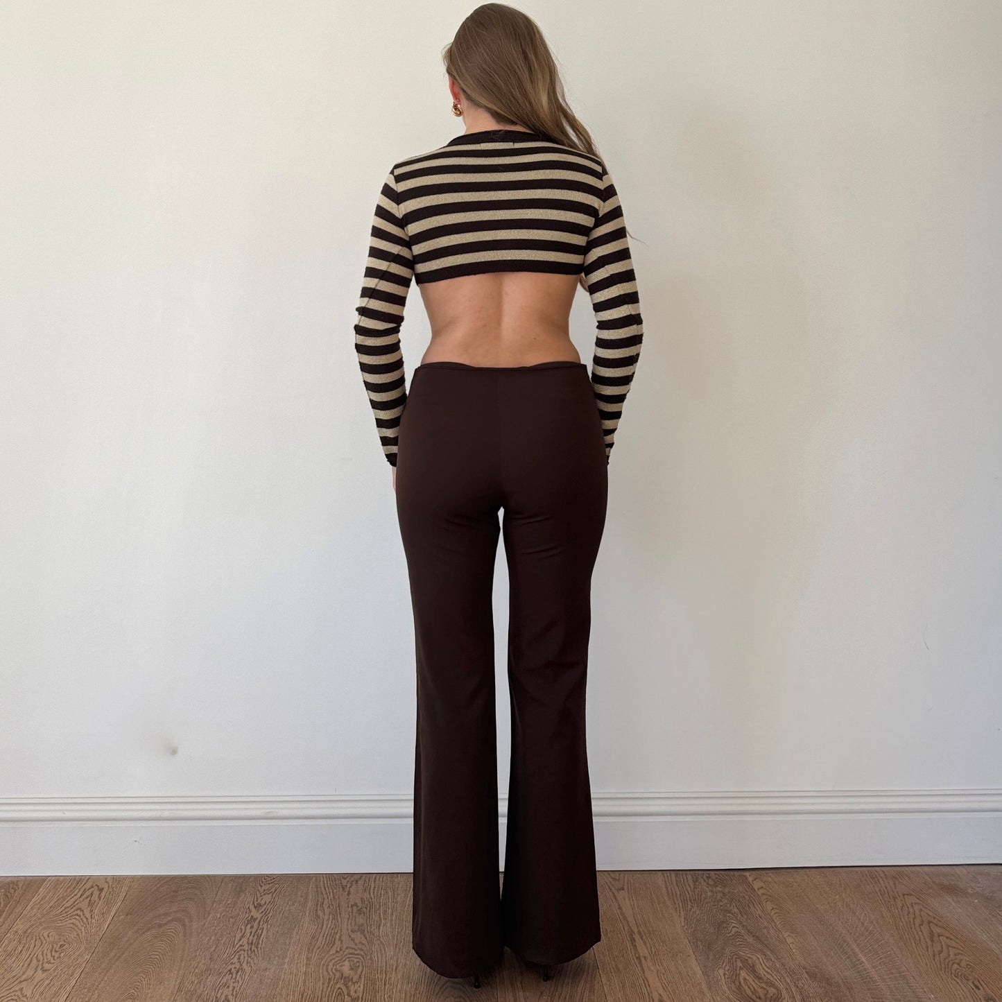 Brown belted trousers - Size XS