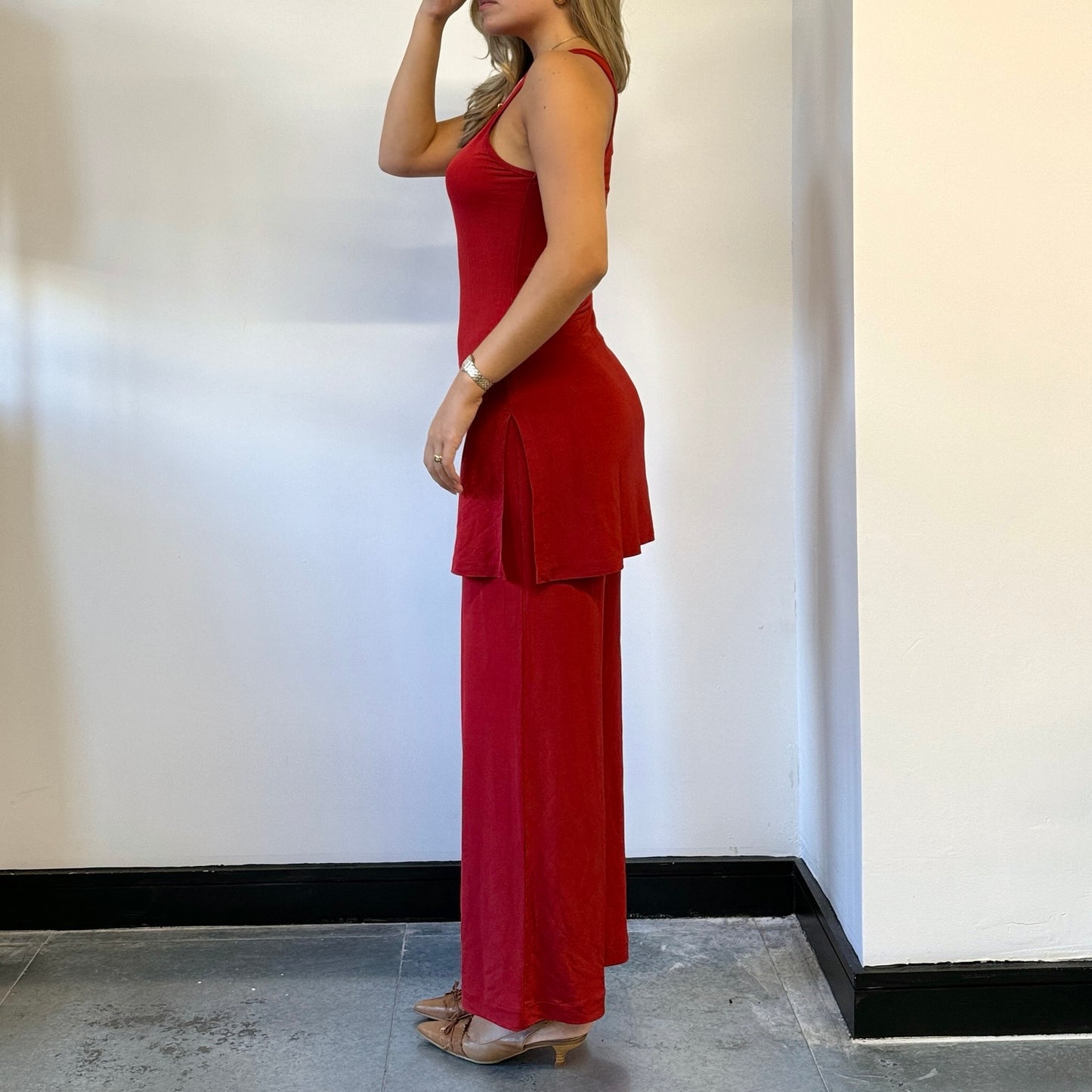 Red slinky two-piece - Size M