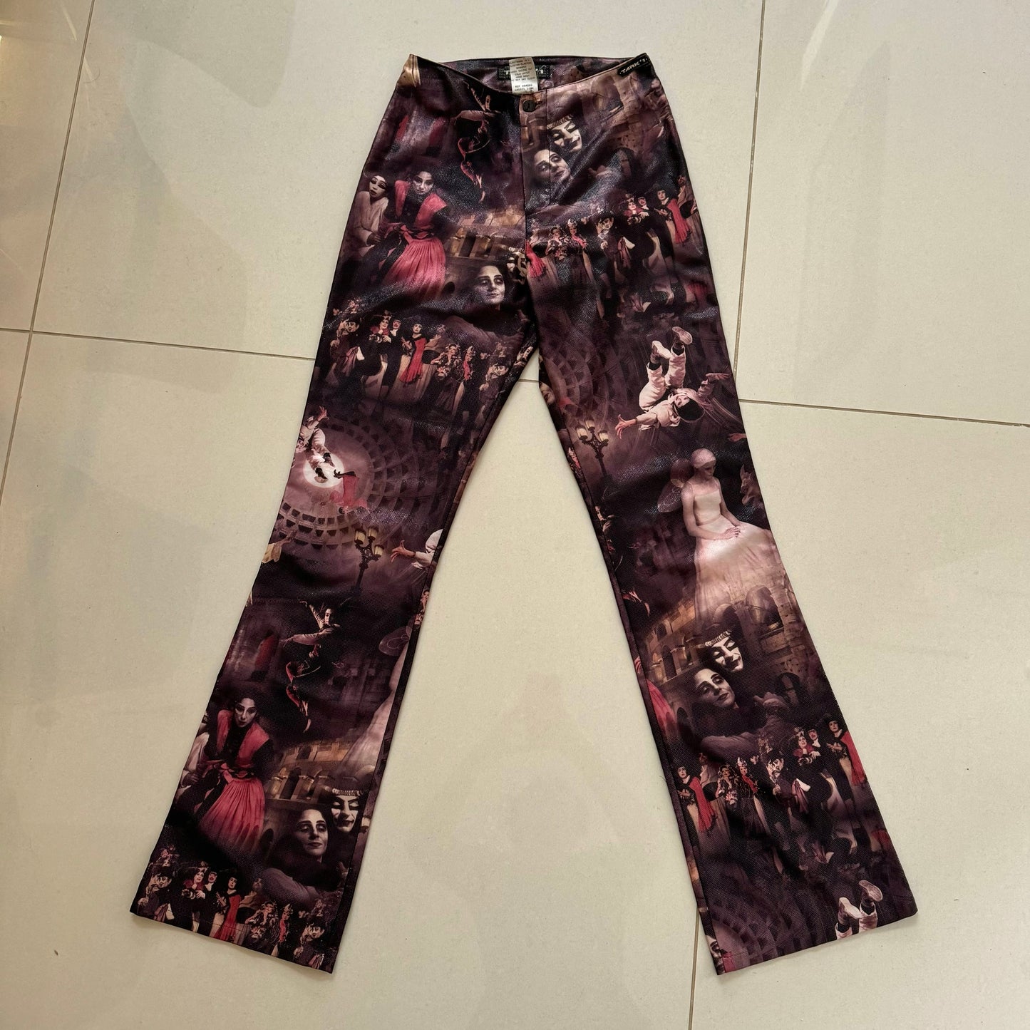Graphic print trousers - W22"