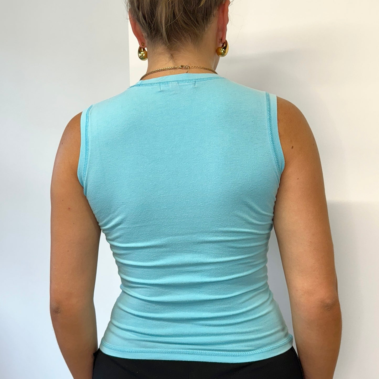 Blue Marylin tank - Size XS