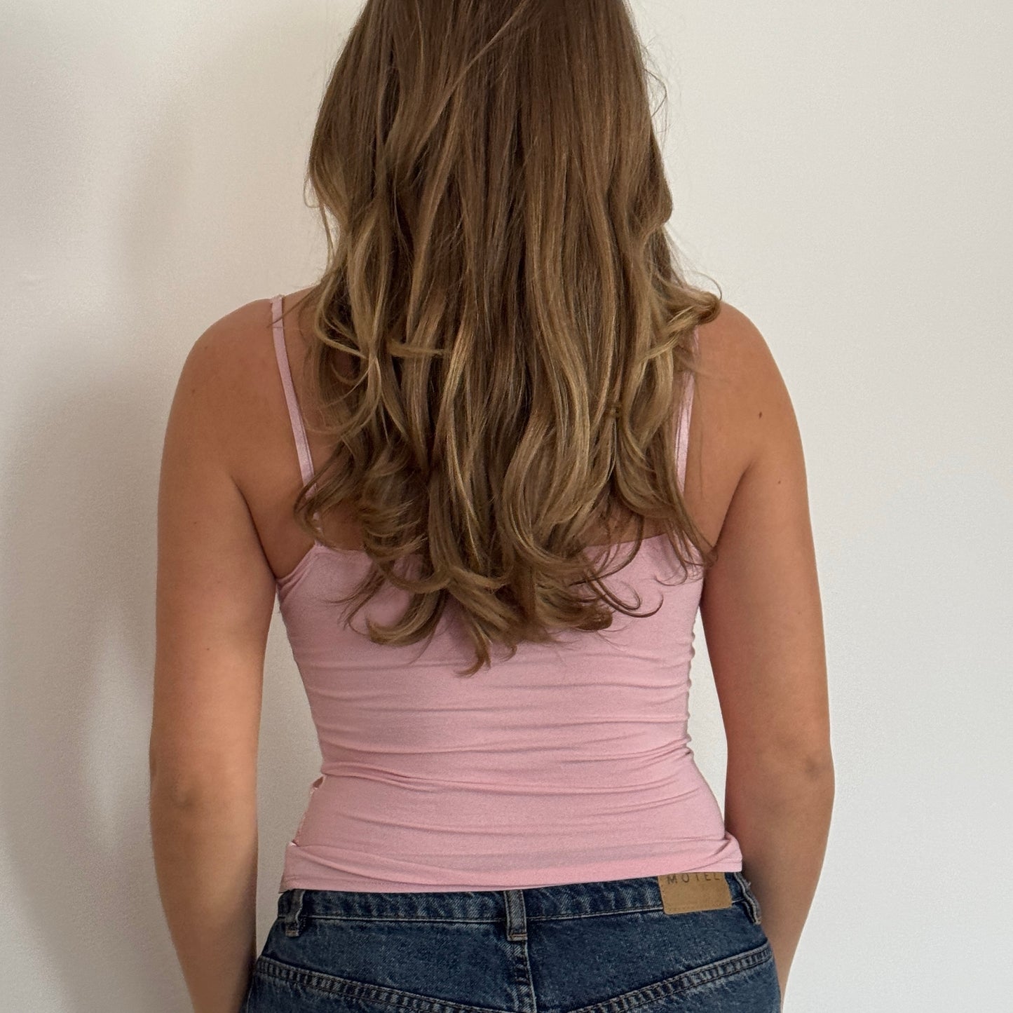 Morgan pink satin cami - Size XS/S