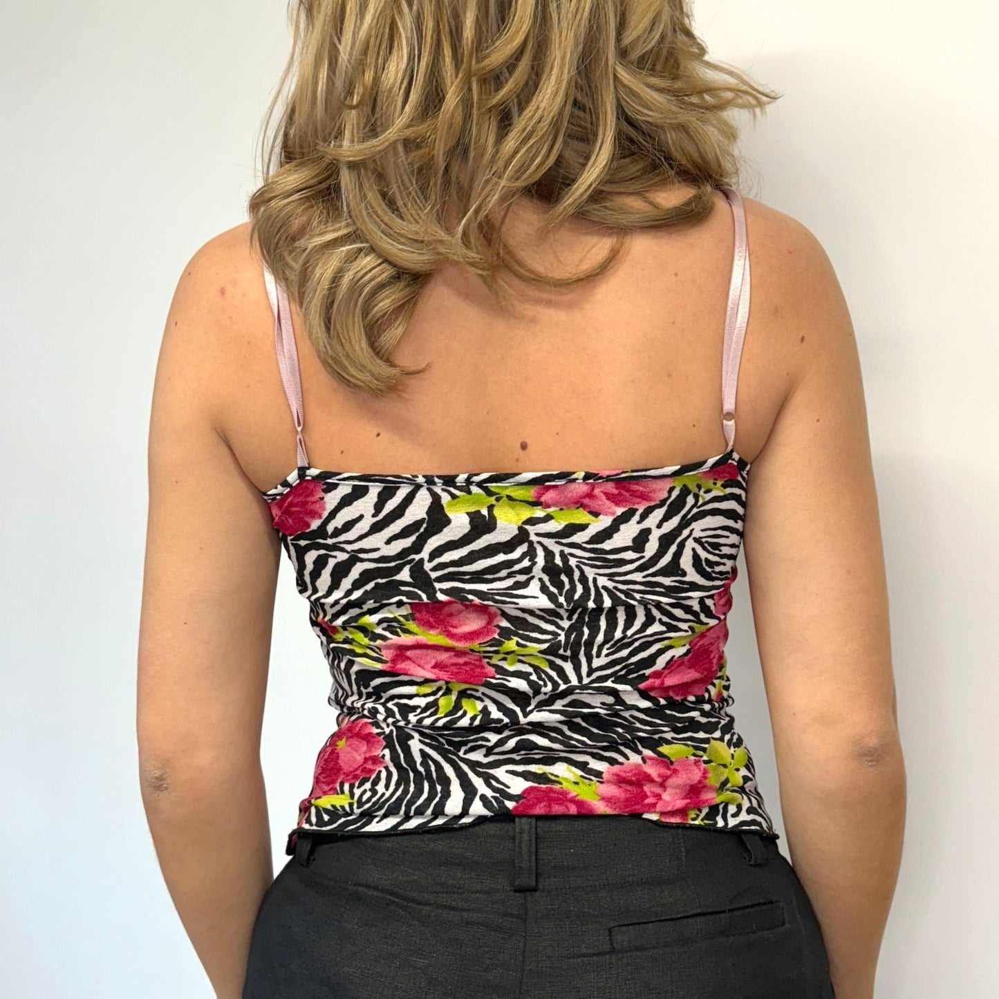 Morgan de Toi zebra mesh top - Size S