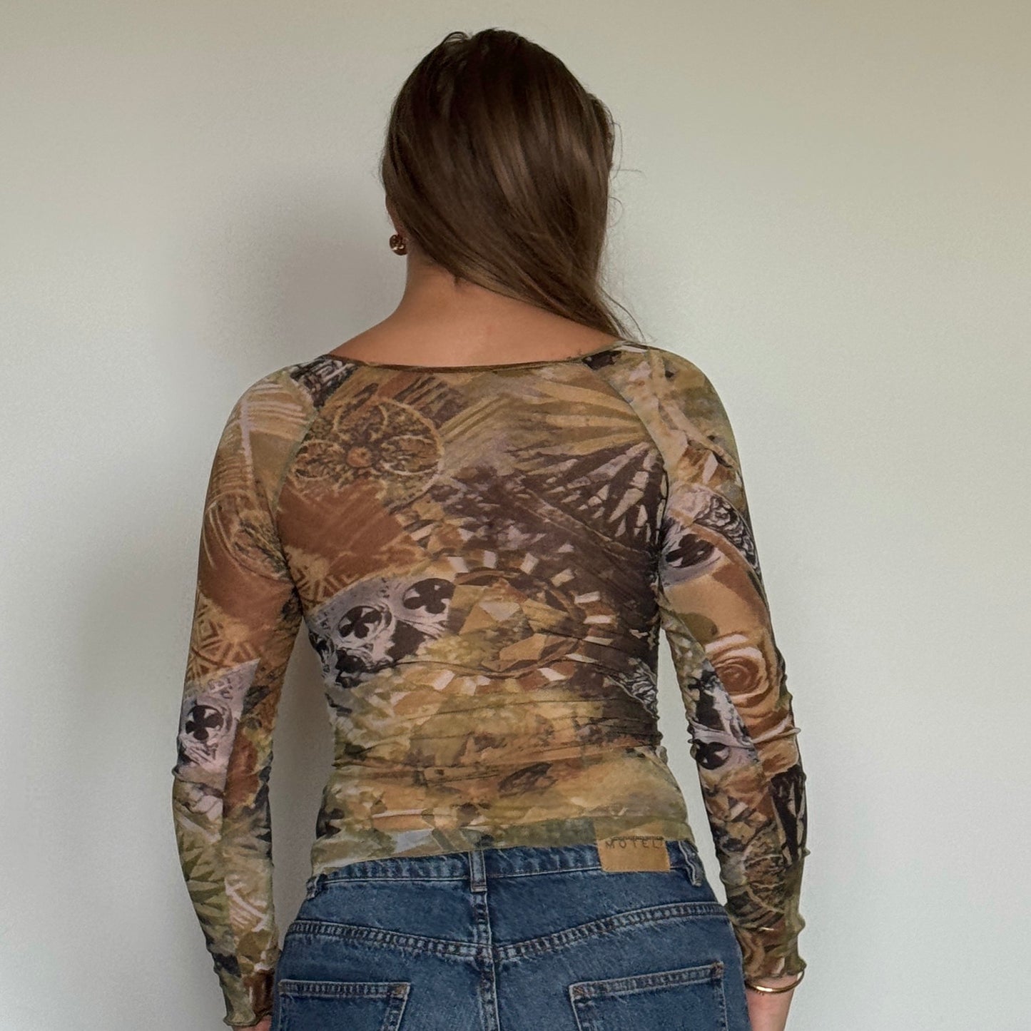 Mesh corset blouse - Size S