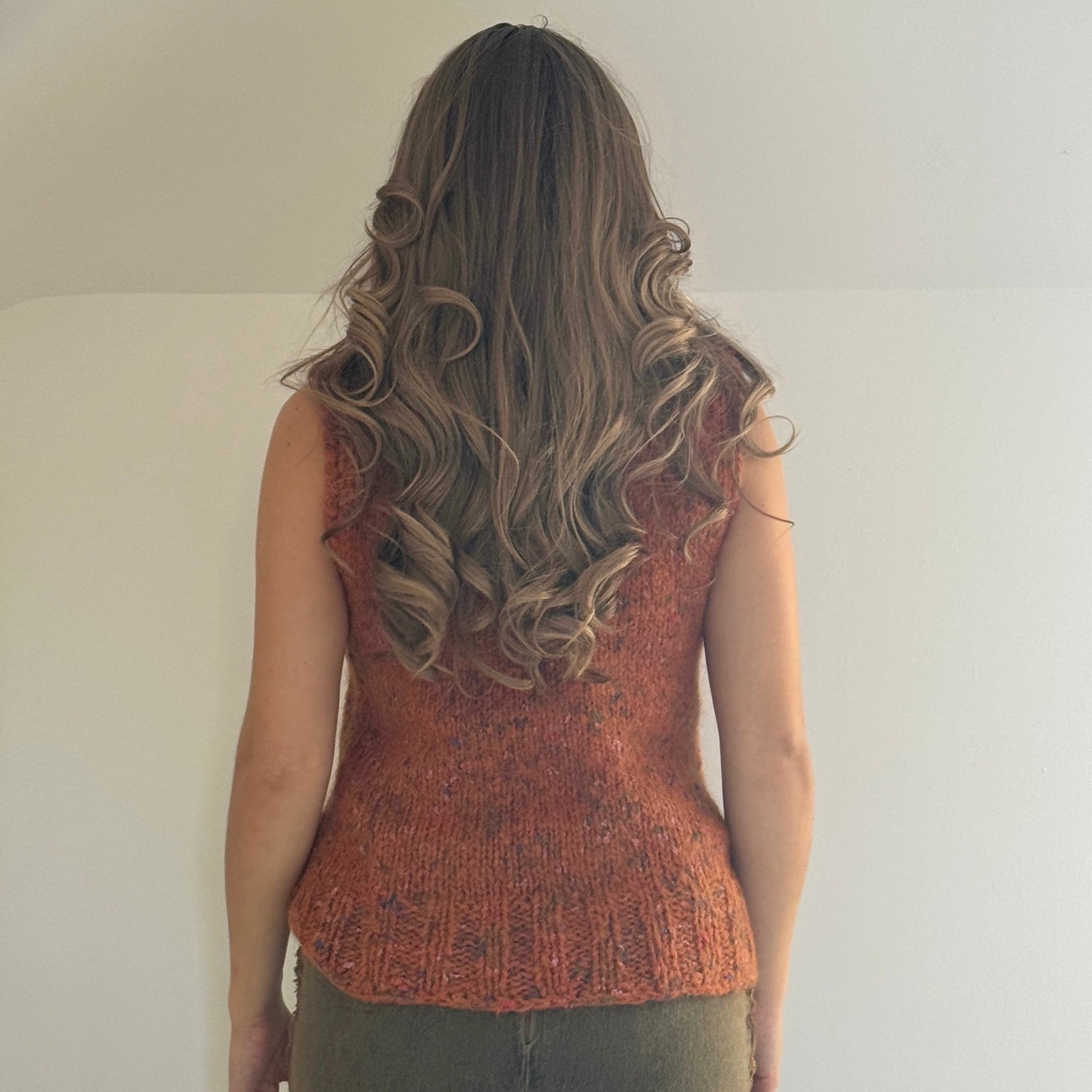 Orange knit top - Size M/L