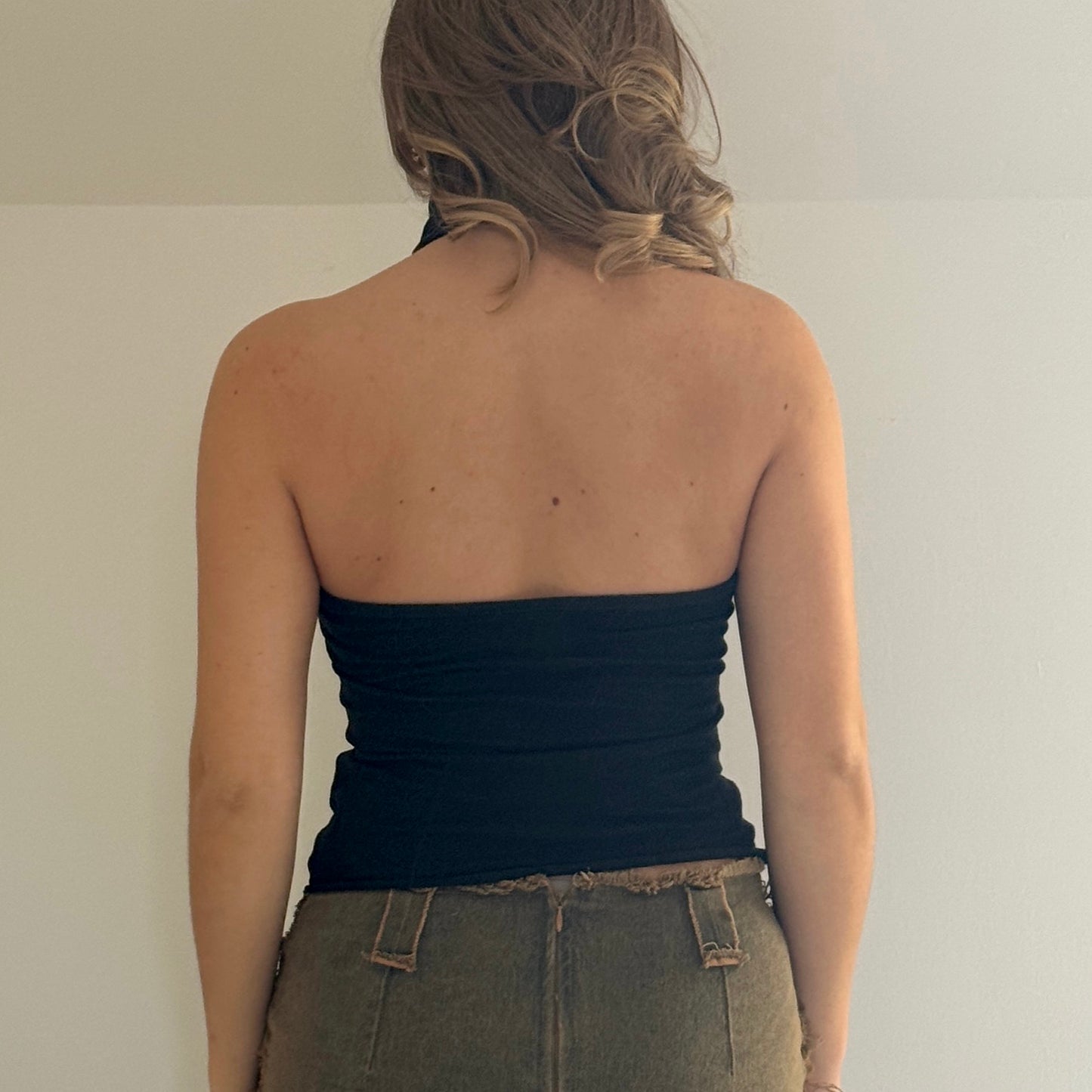 Skull halter top - Size S