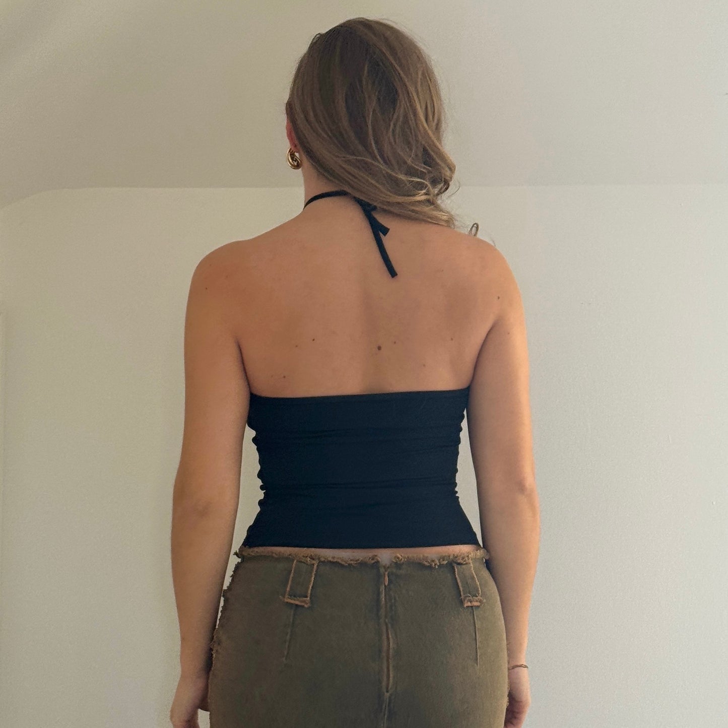Black keyhole vest - Size S
