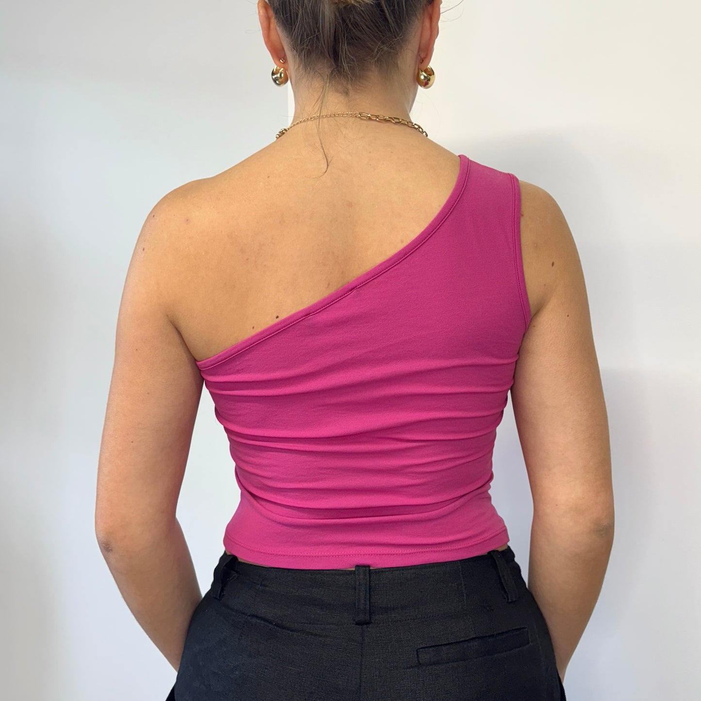 Pink Morgan De Toi asymmetric top - Size S
