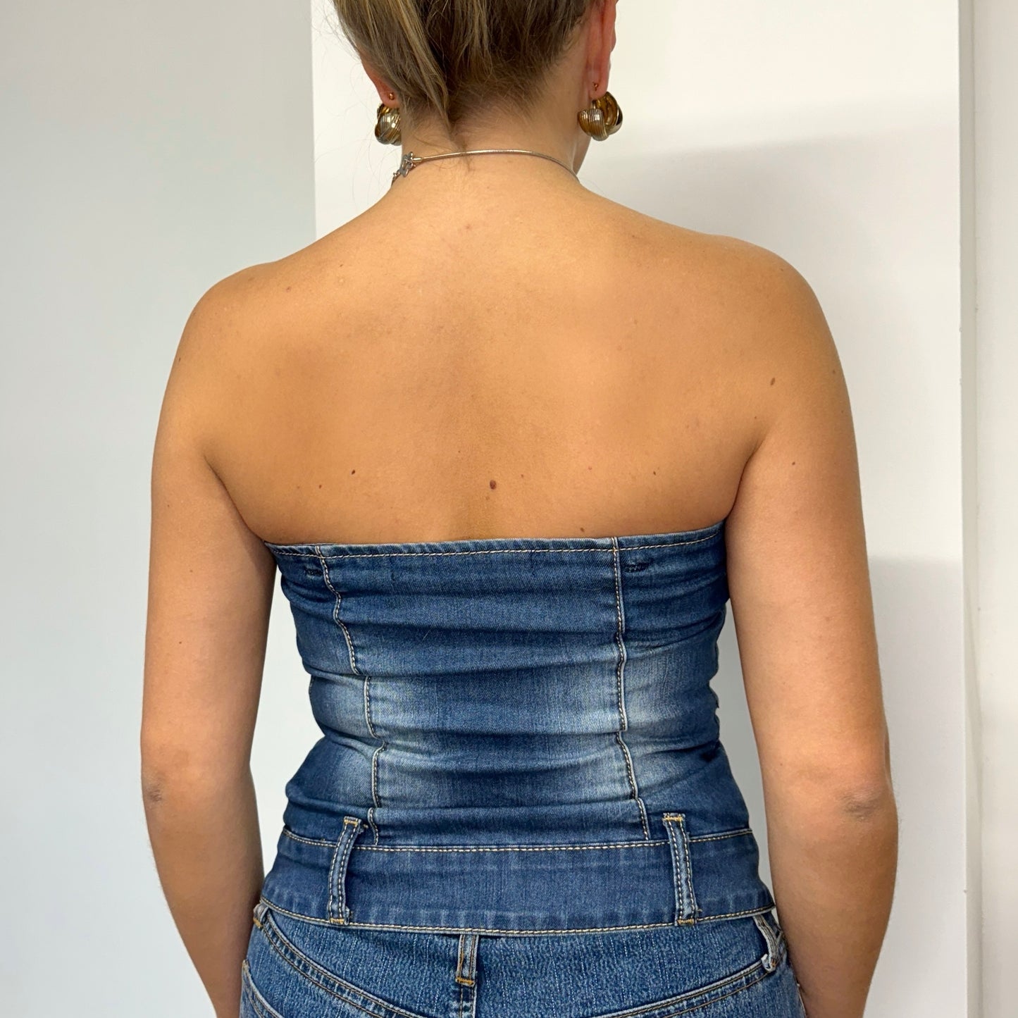 Denim corset top - Size S
