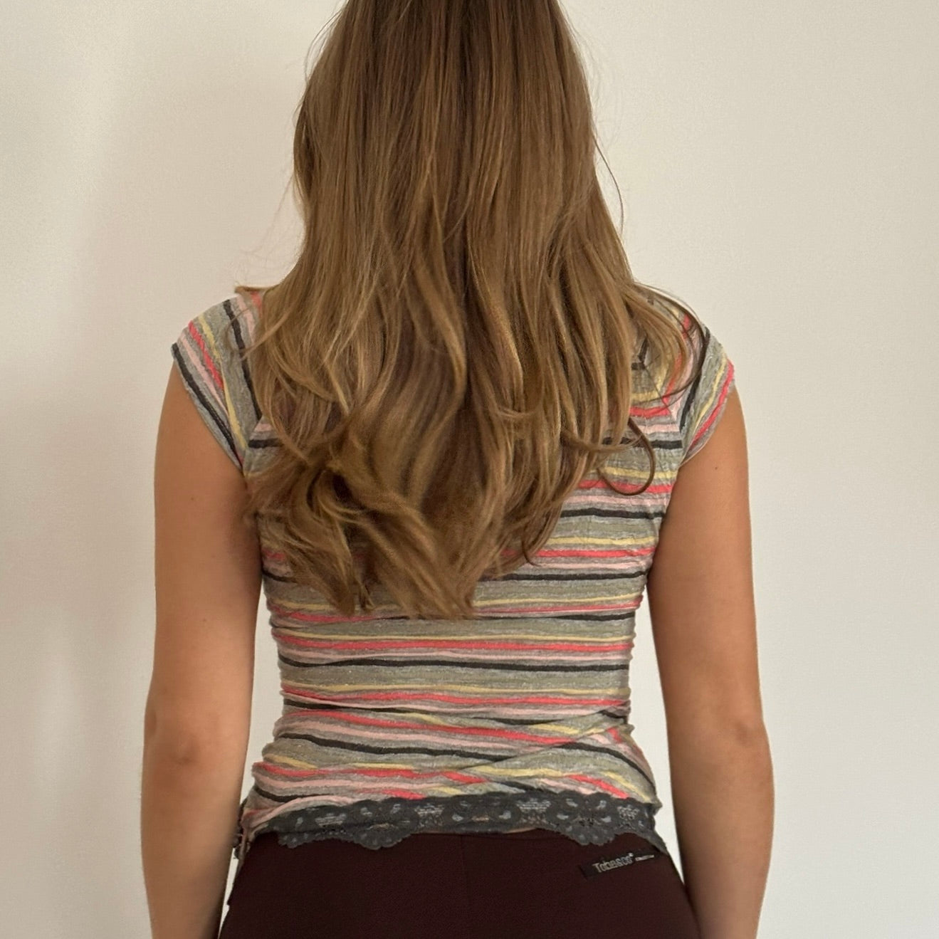 Striped ruched top - Size XS