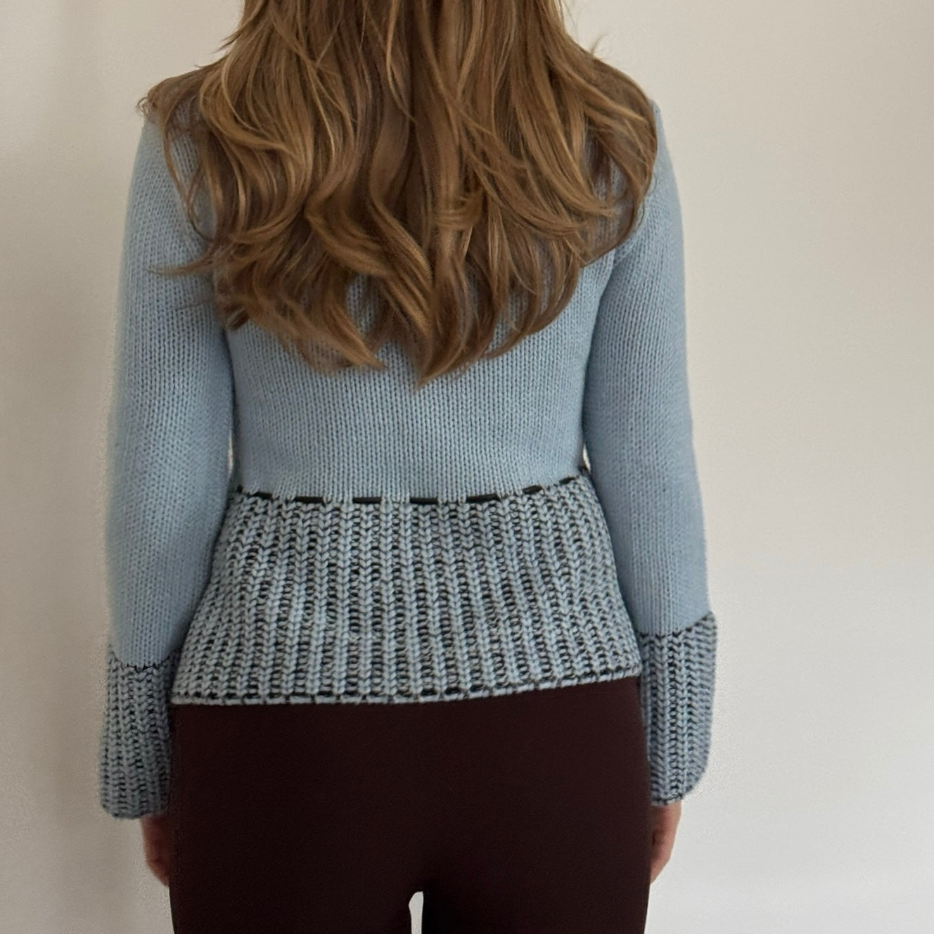 Blue knit jumper - Size S/M