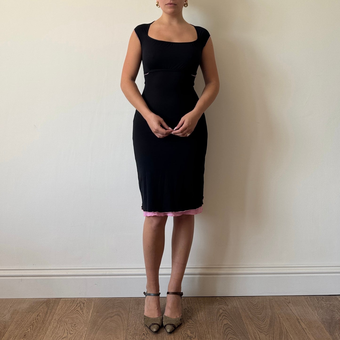 Black milkmaid dress - Size S