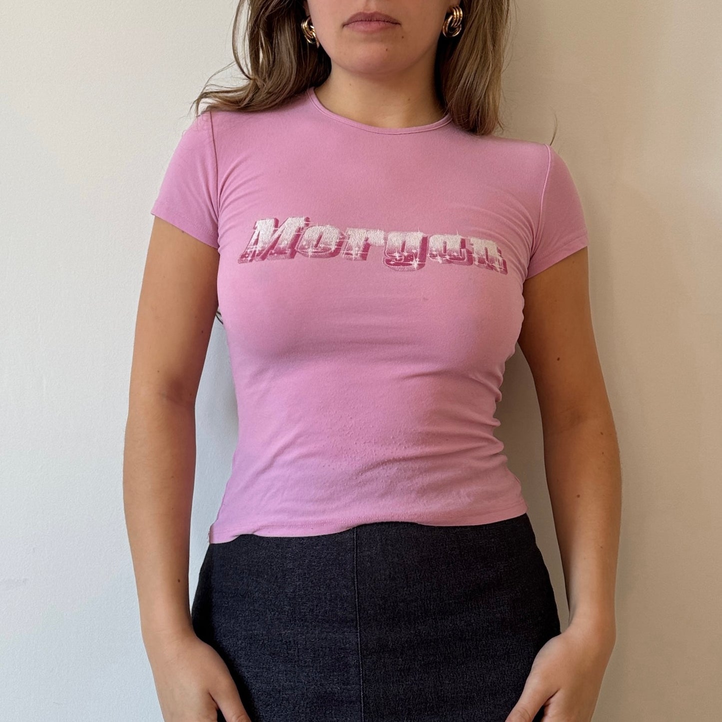 Pink Morgan mesh top - Size S