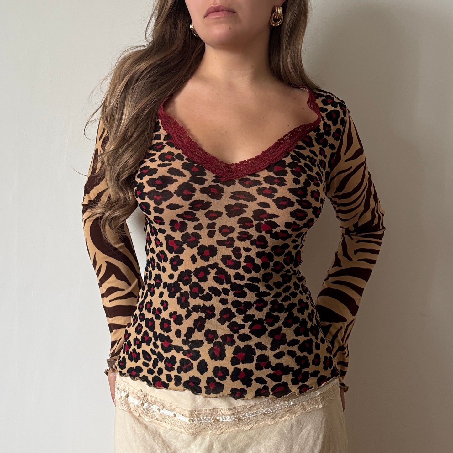 Morgan leopard top - Size S/M