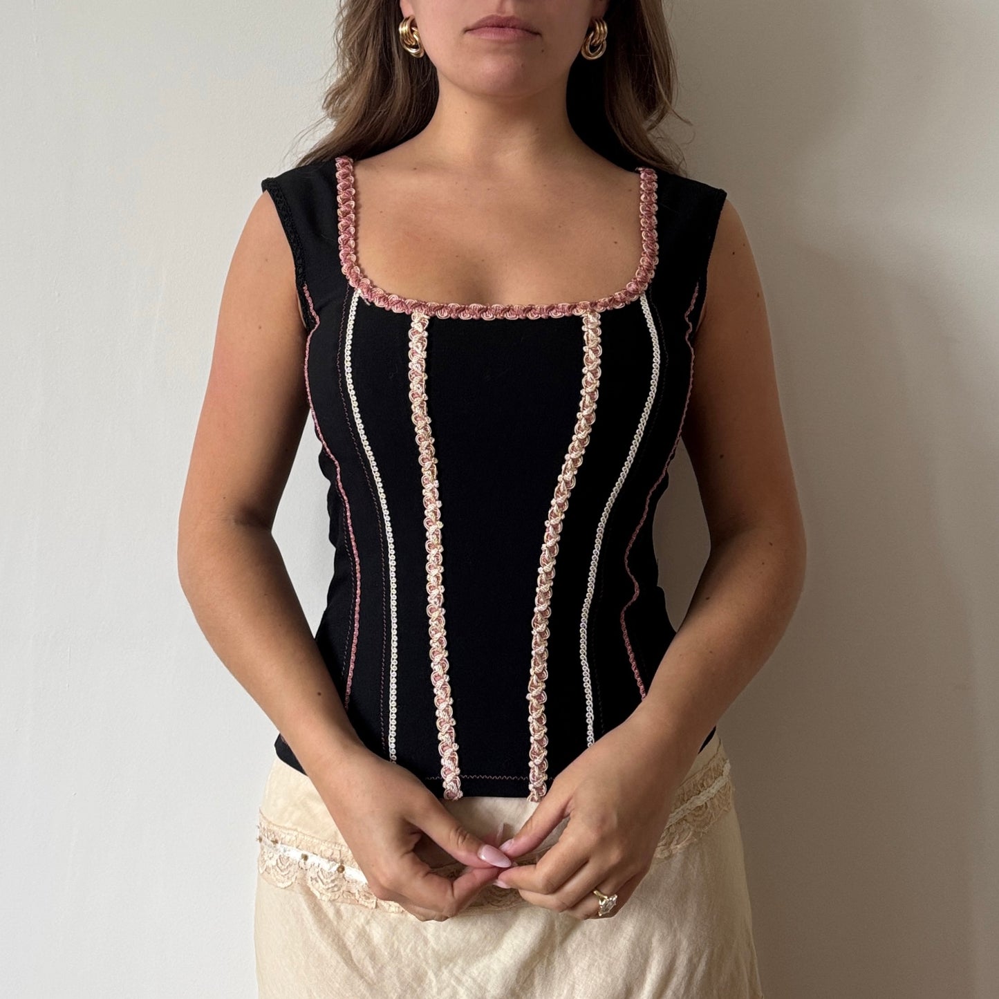 Black corset top - Size S