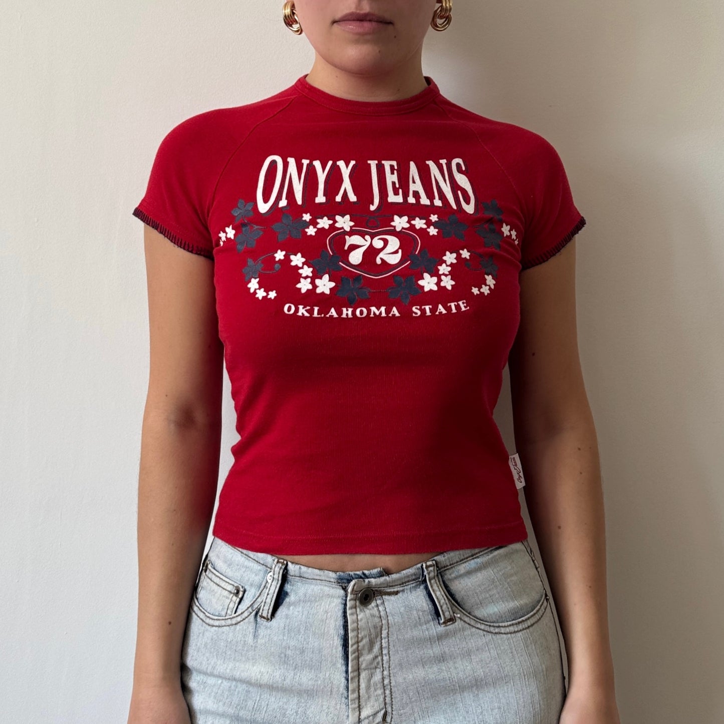Red baby tee - Size XS