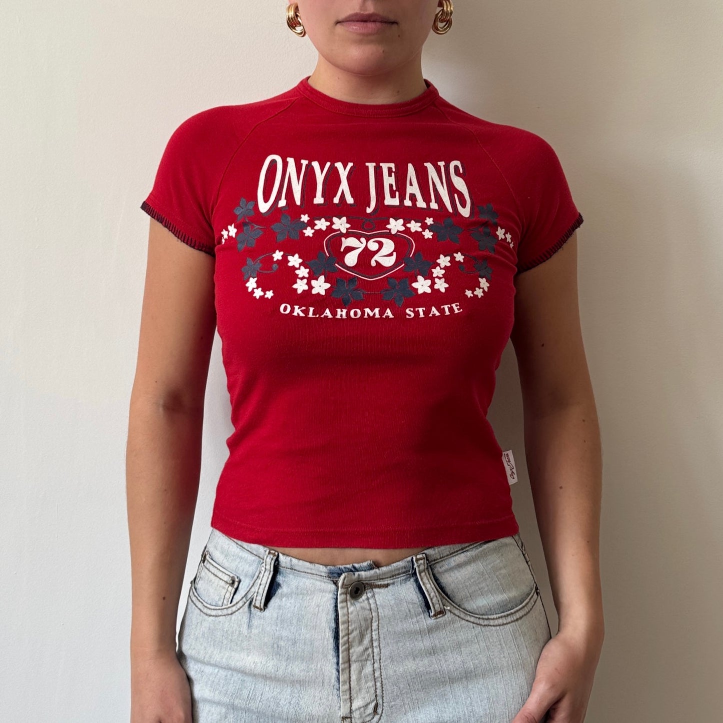 Red baby tee - Size XS