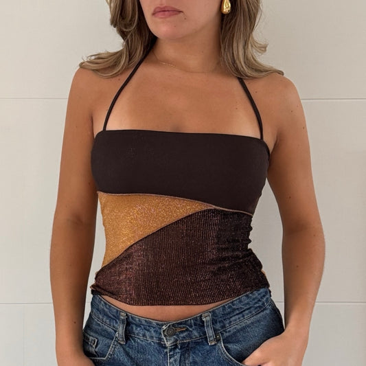 Morgan colour block top - Size S